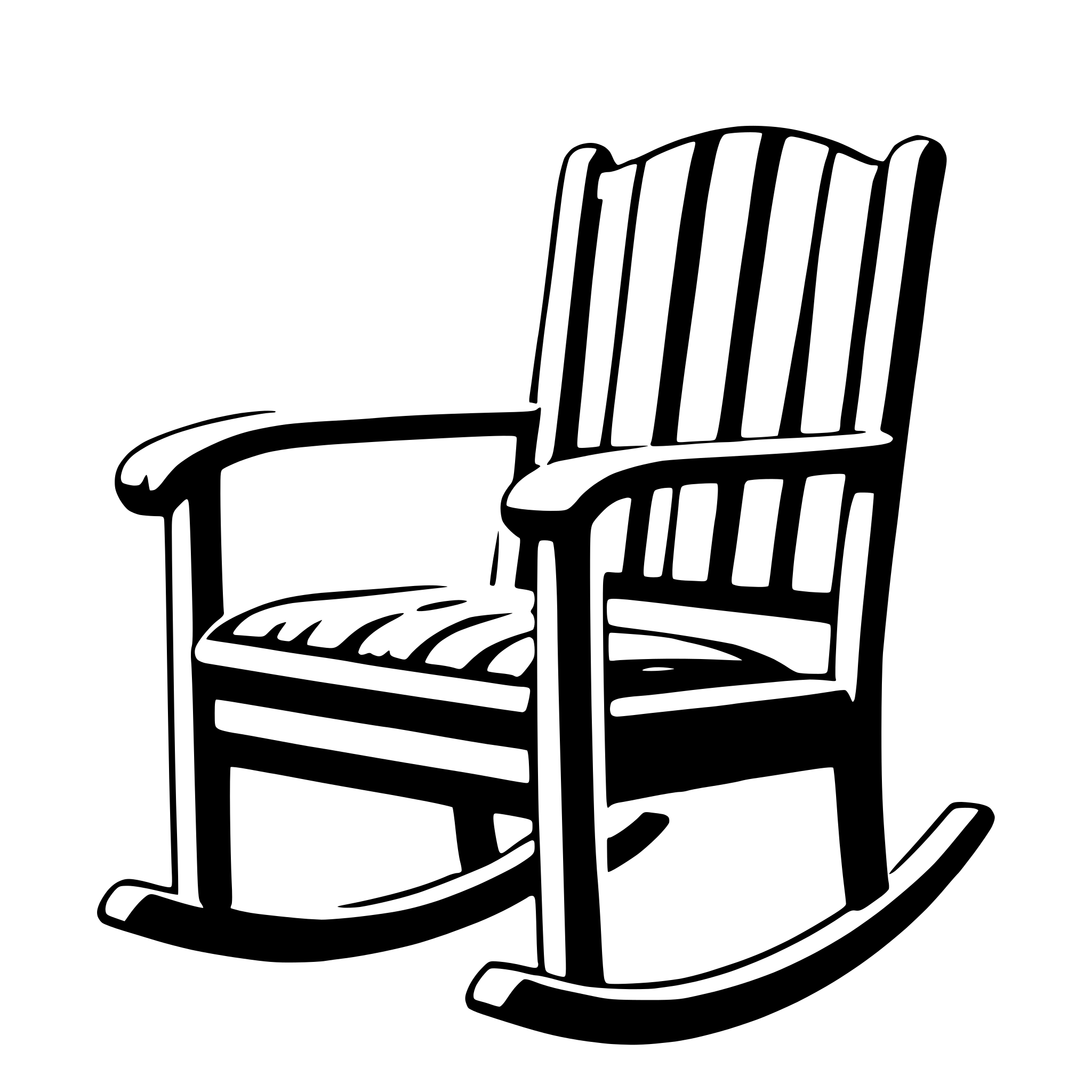 AI-generated SVG of 'rocking chair'
