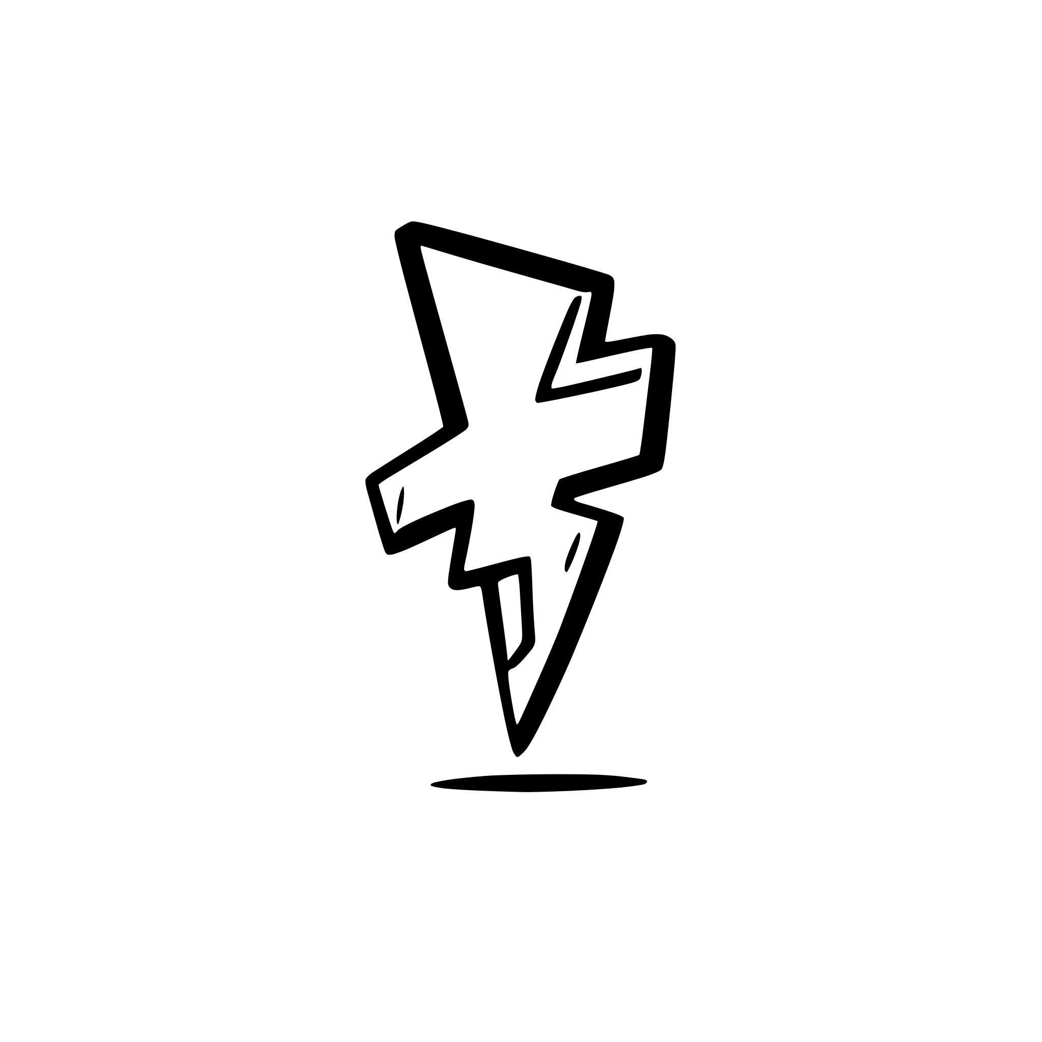AI-generated SVG of a a lightning bolt with chromatic aberration