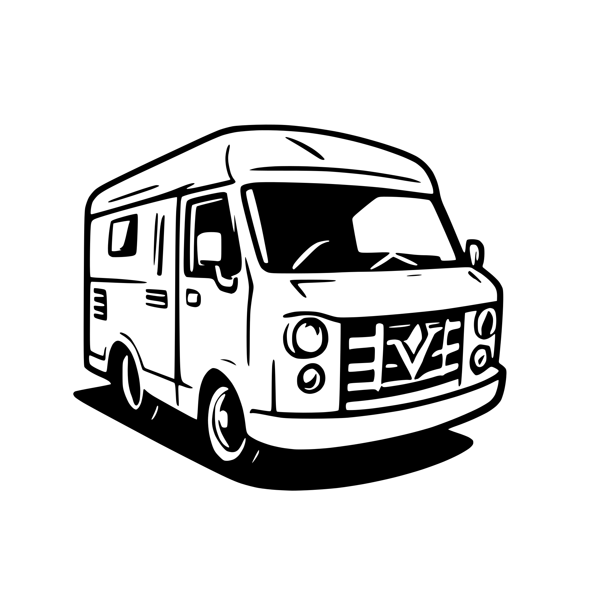 AI-generated SVG of 'motorhome for logo'