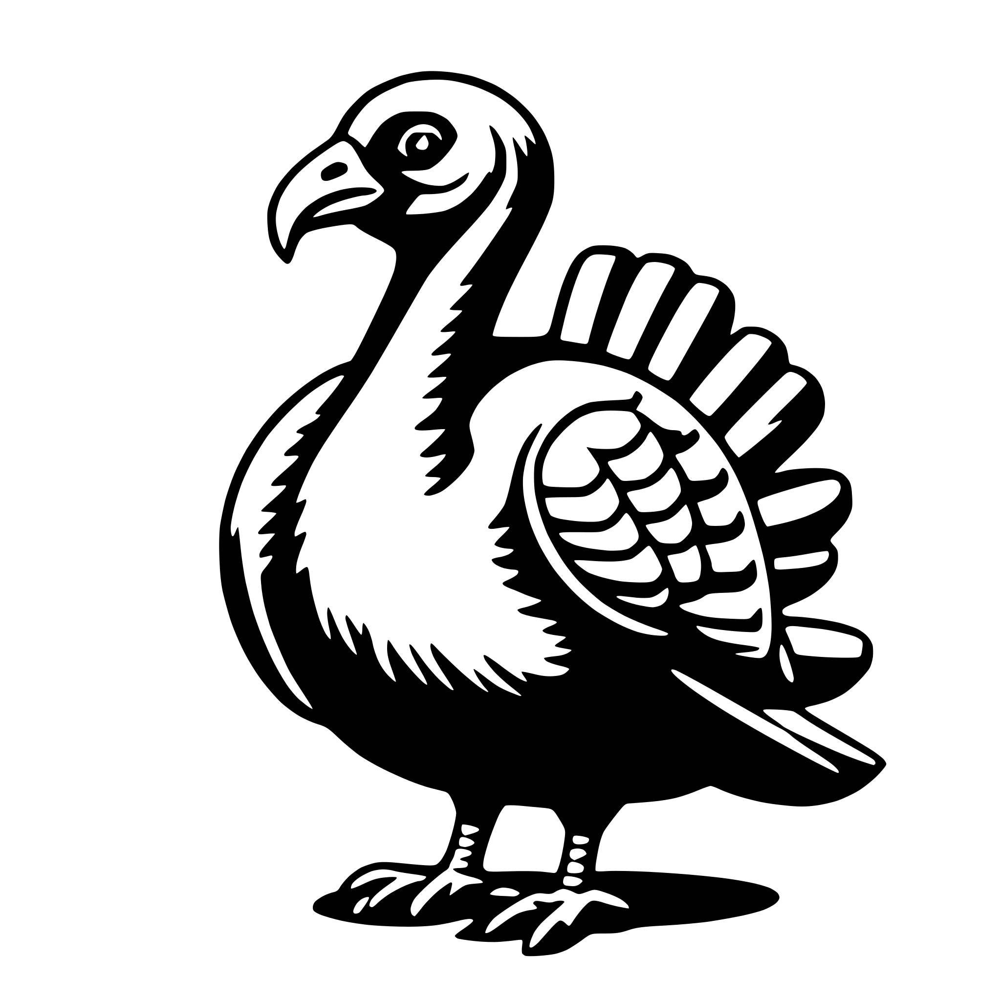 AI-generated SVG of a turkey