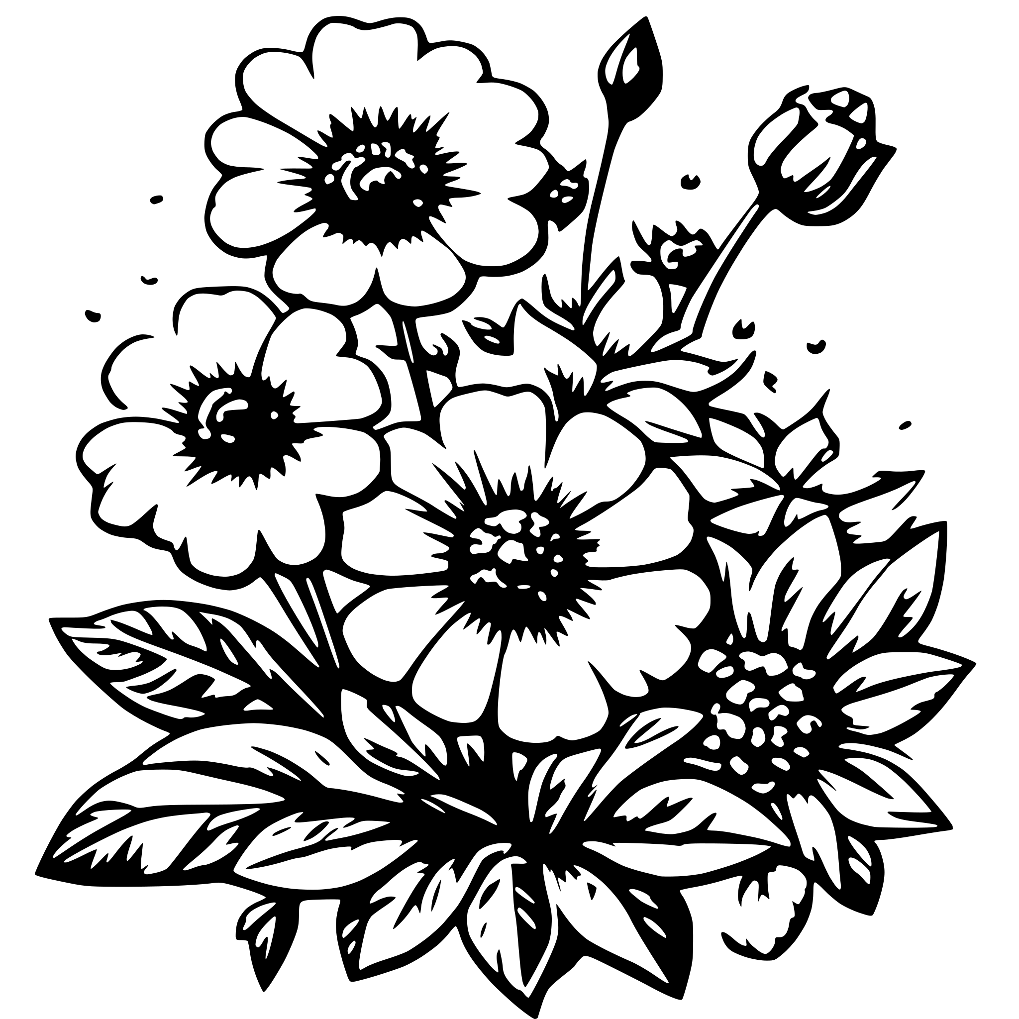 AI-generated SVG of a Flowers