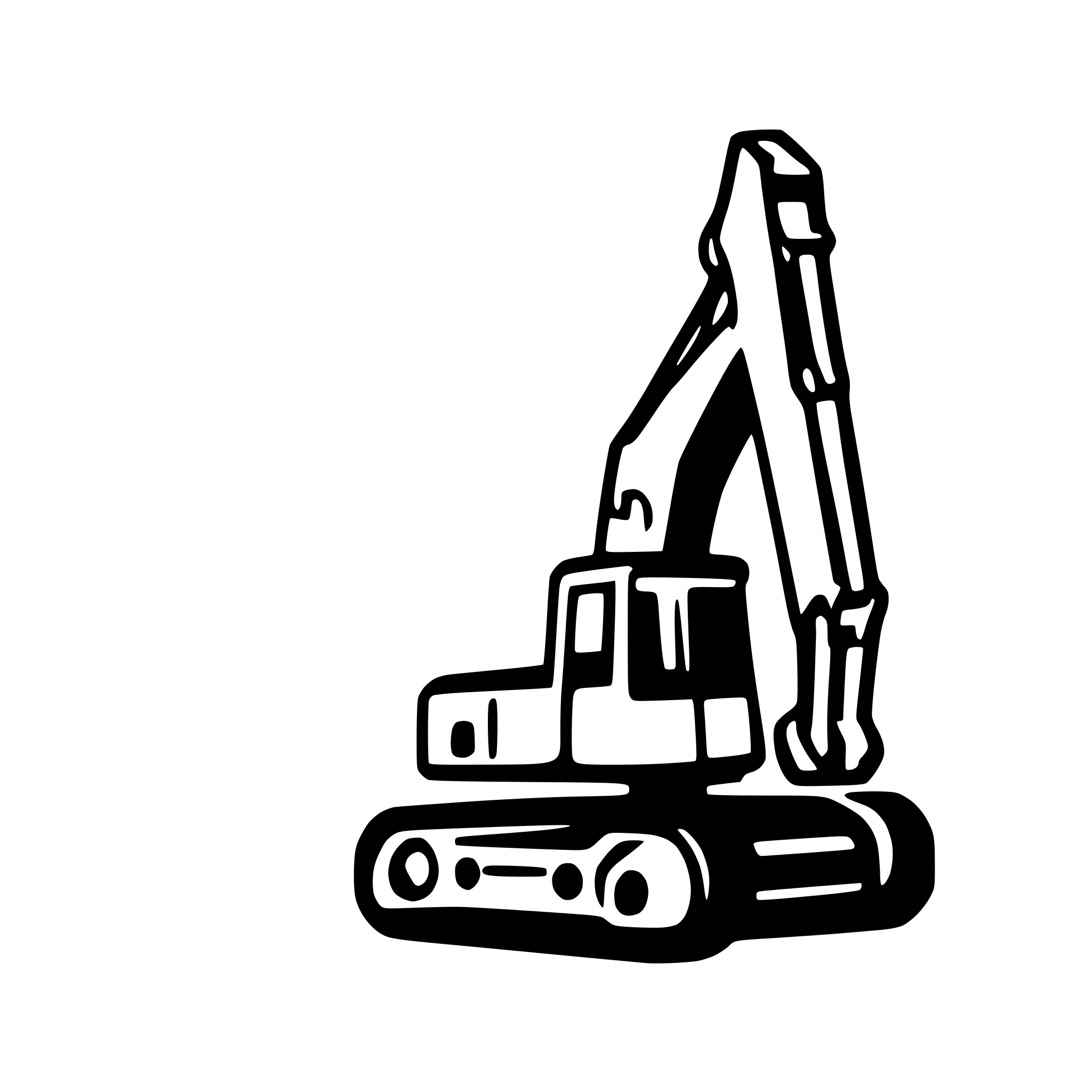 AI-generated SVG of 'filled excavator'