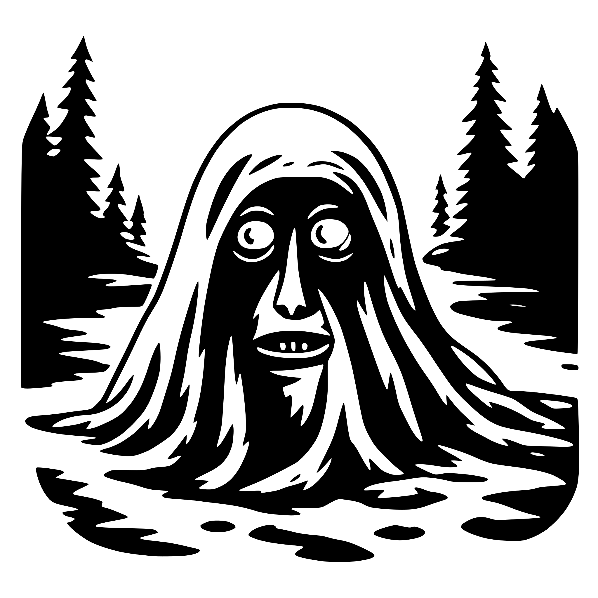 AI-generated SVG of a the groke