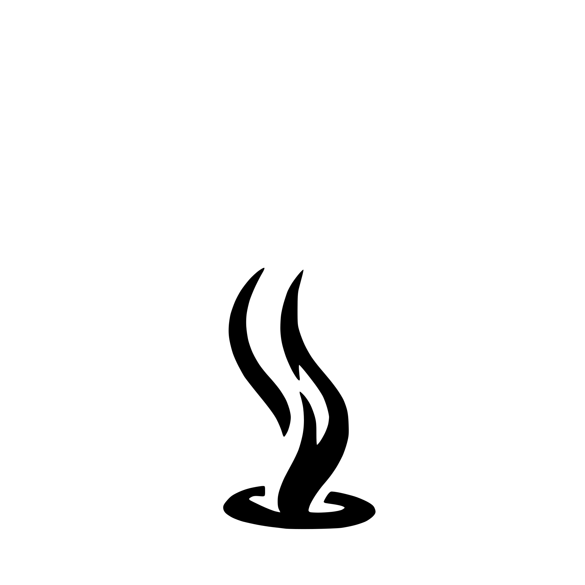 AI-generated SVG of a flame