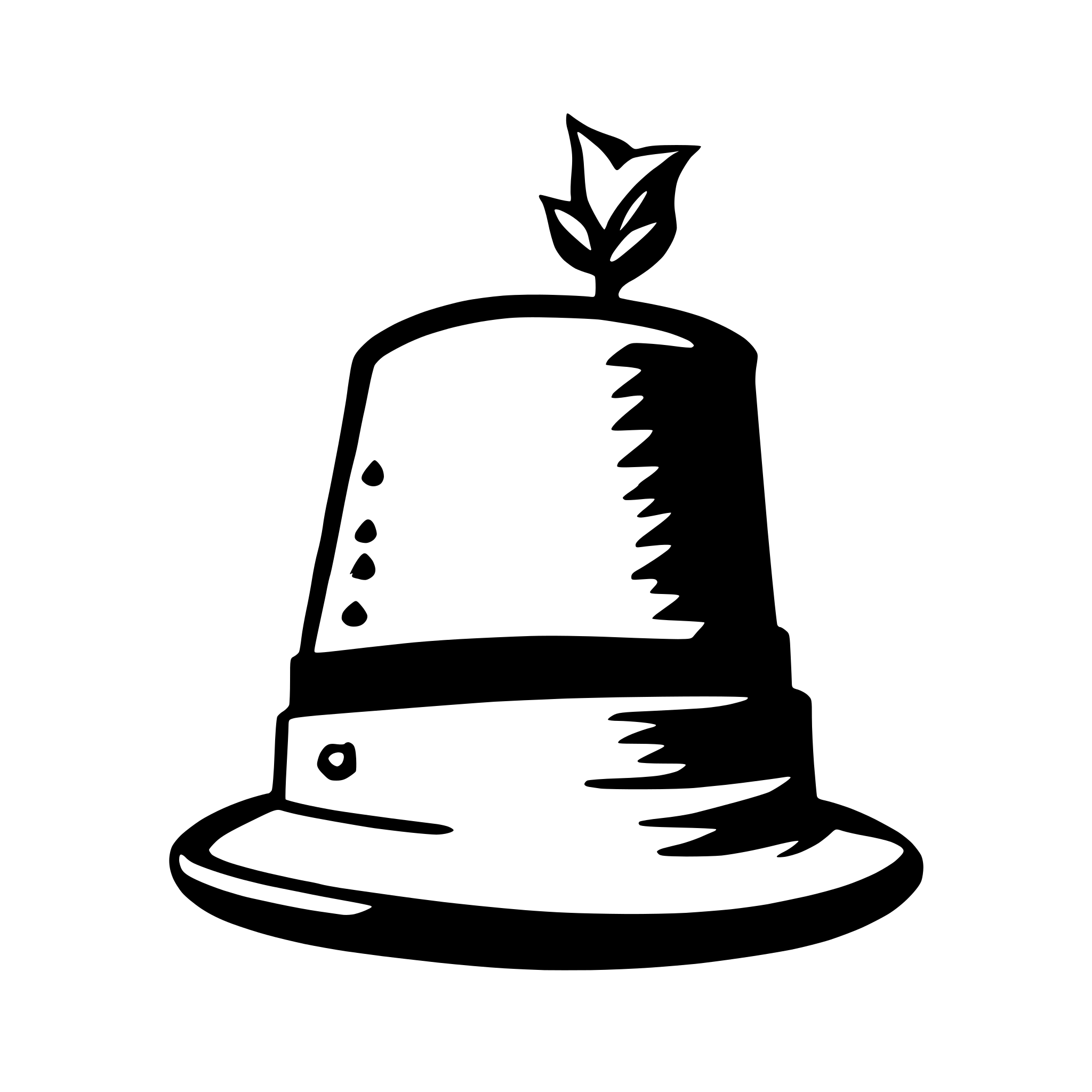 AI-generated SVG of 'christmas hat'
