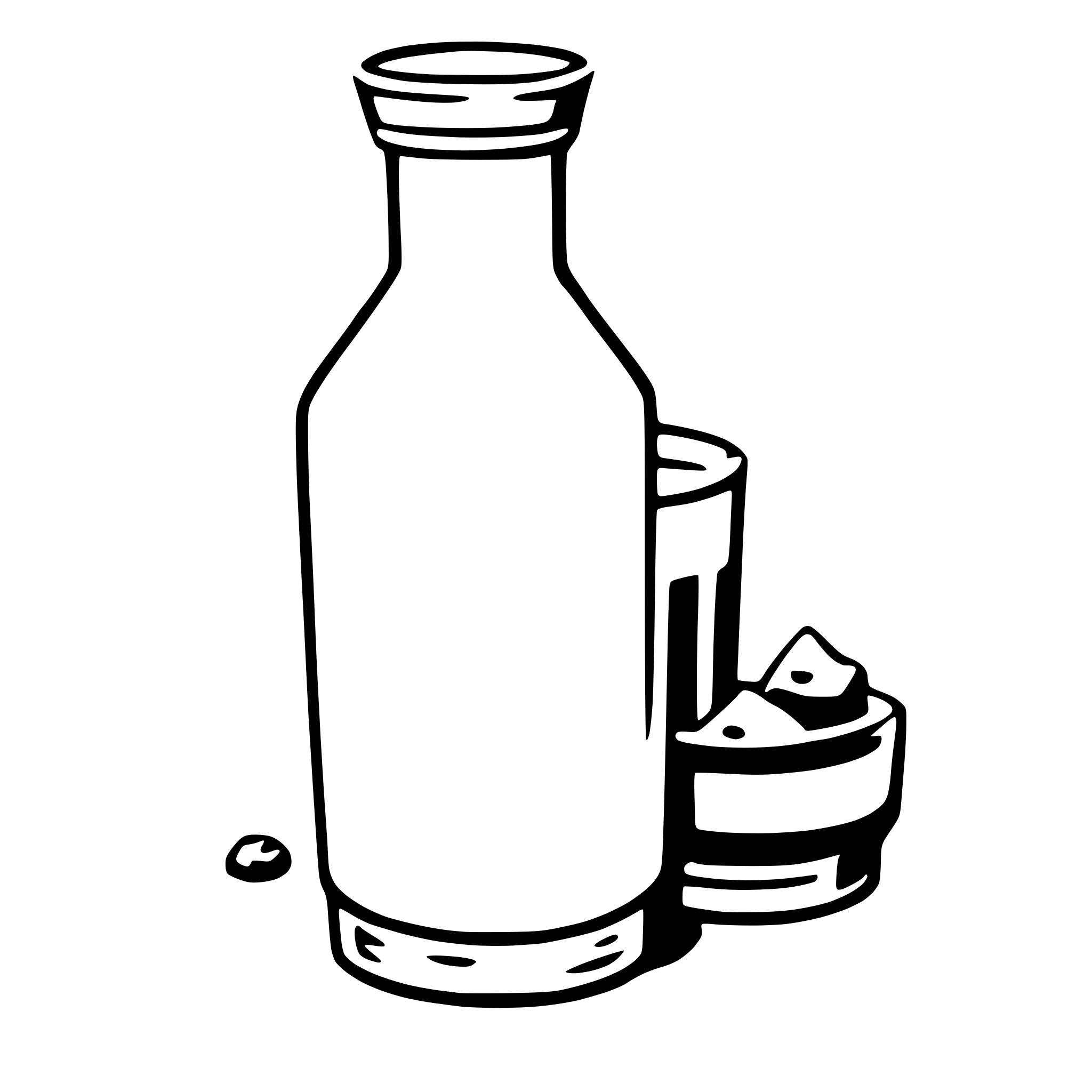 AI-generated SVG of a milk