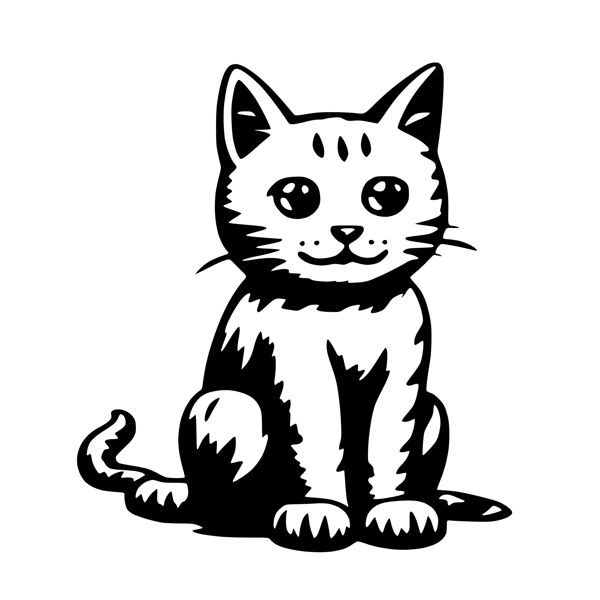 AI-generated SVG of 'kitty pooping'