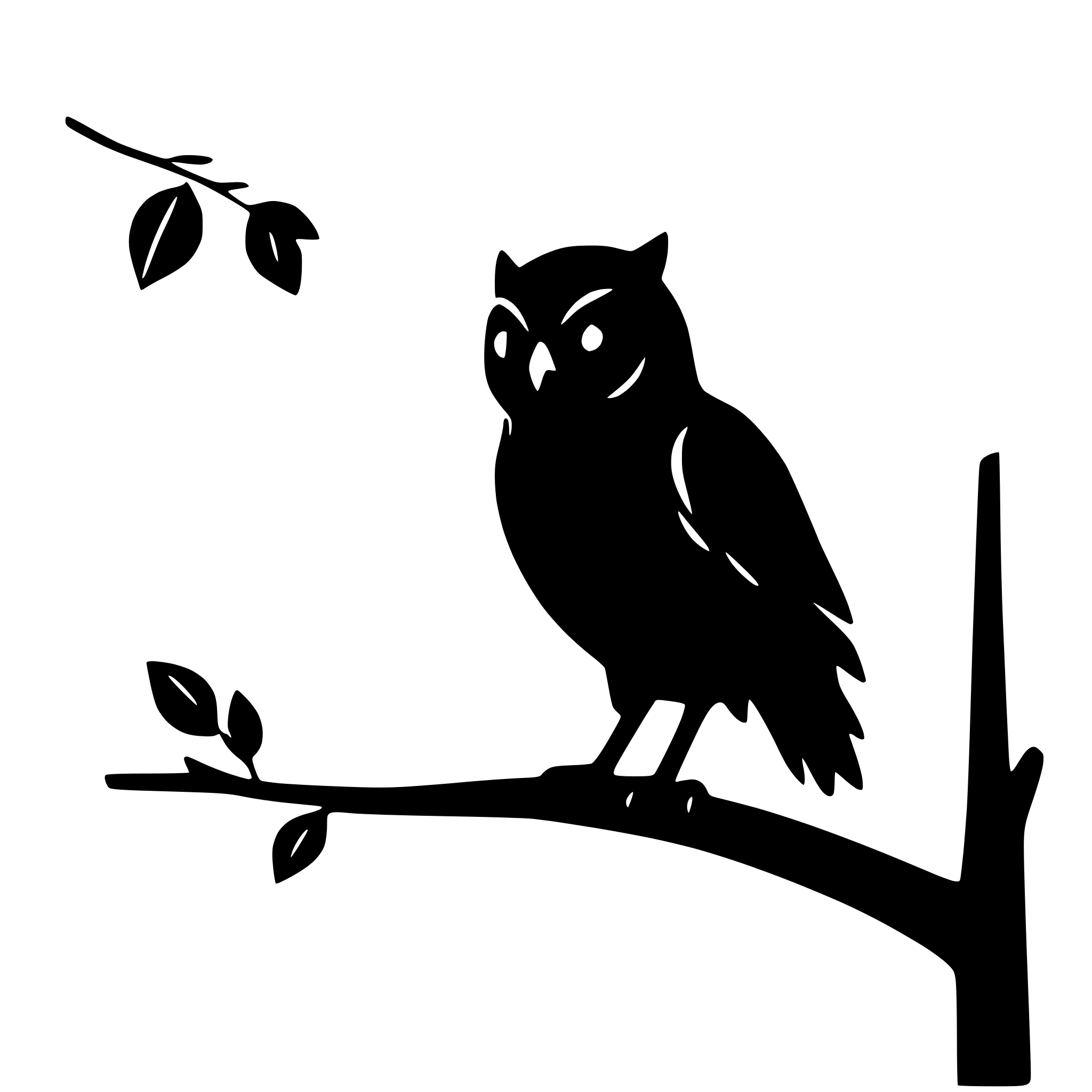 AI-generated SVG of 'owl perched on a branch'