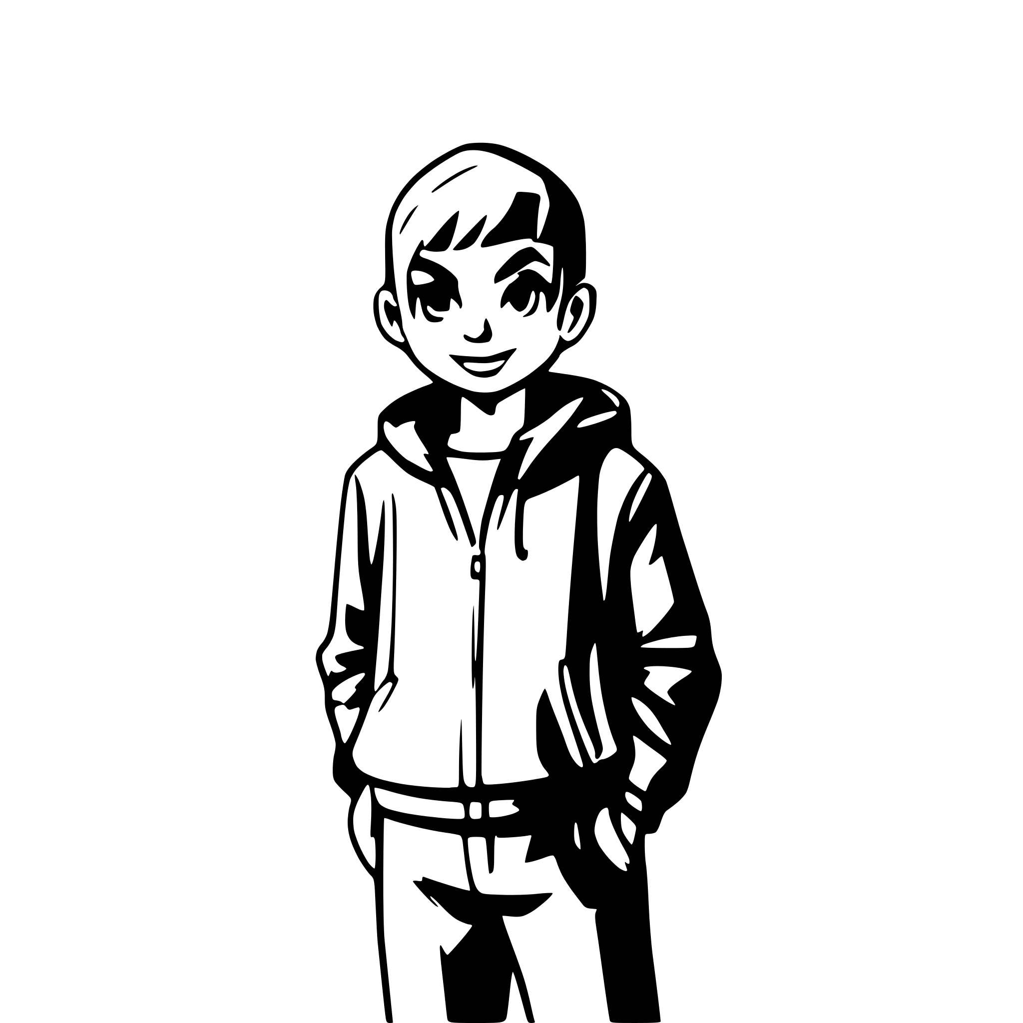 AI-generated SVG of a guy