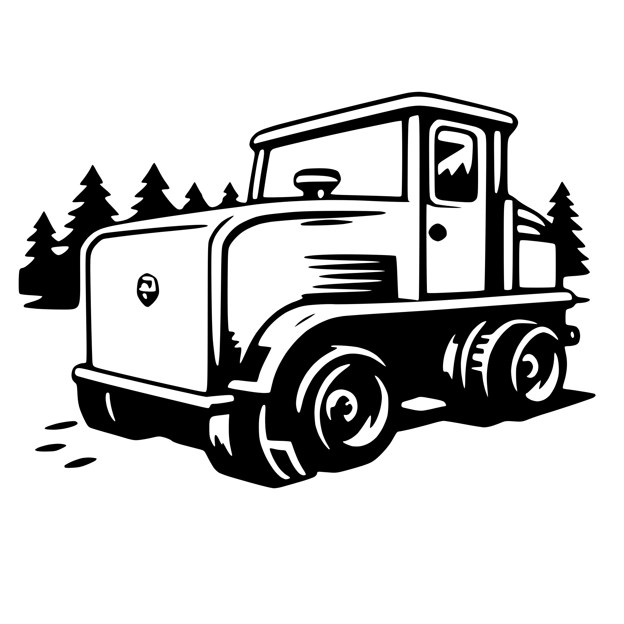 AI-generated SVG of a snowplow