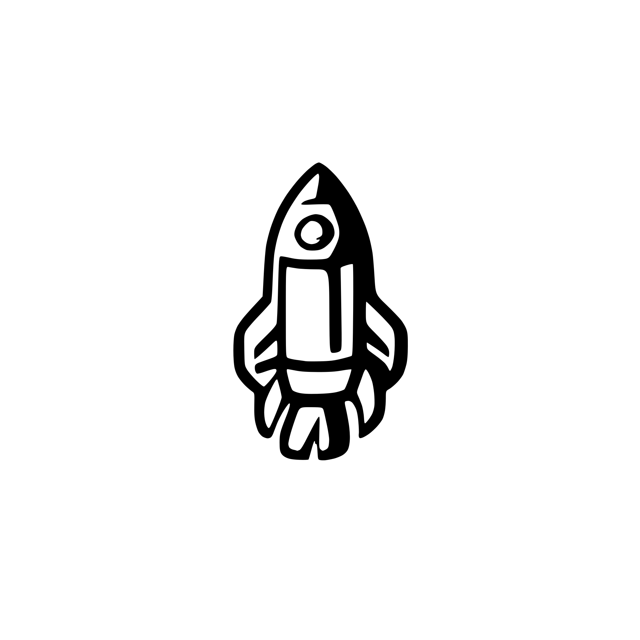 AI-generated SVG of a rocket