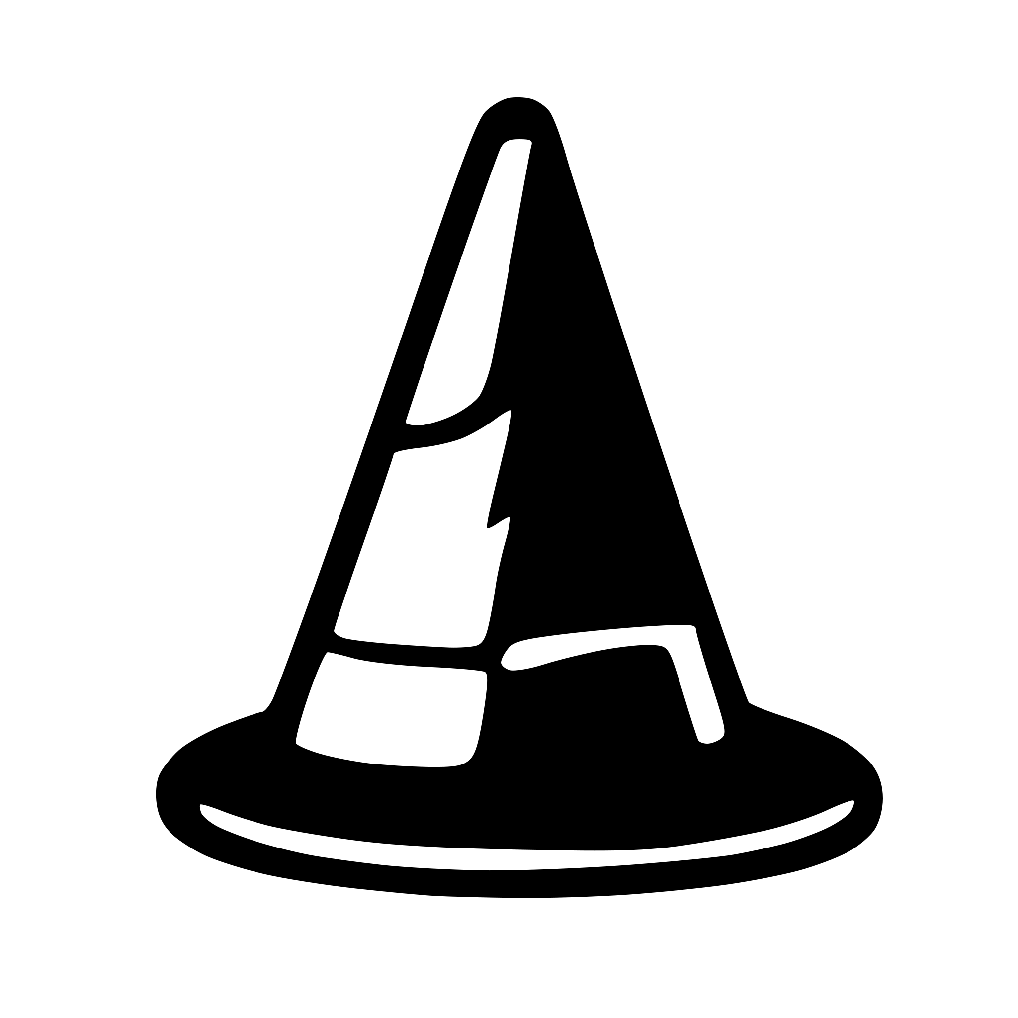 AI-generated SVG of a a wizard hat with a pint glass in front of it