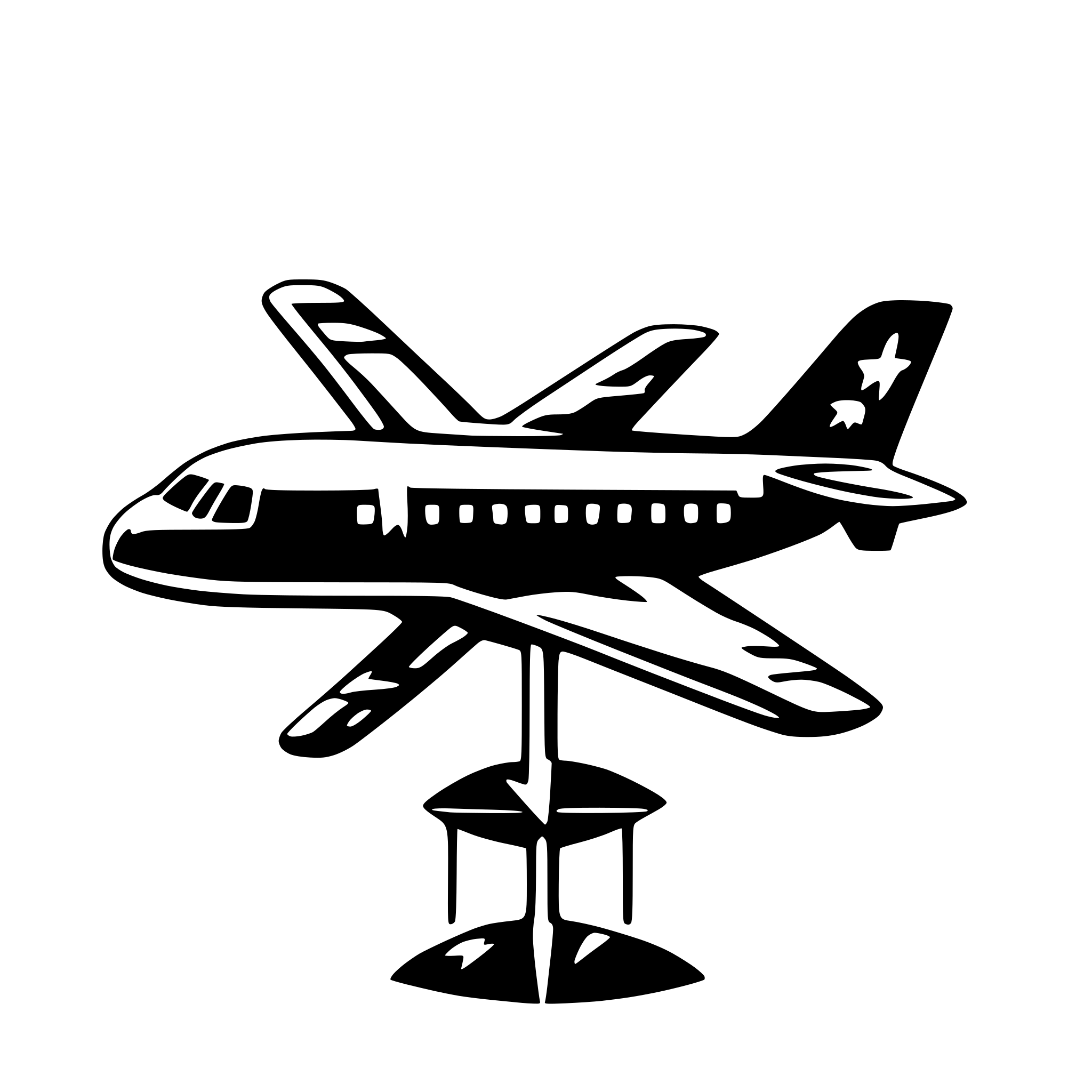 AI-generated SVG of a airplane inside pie chart