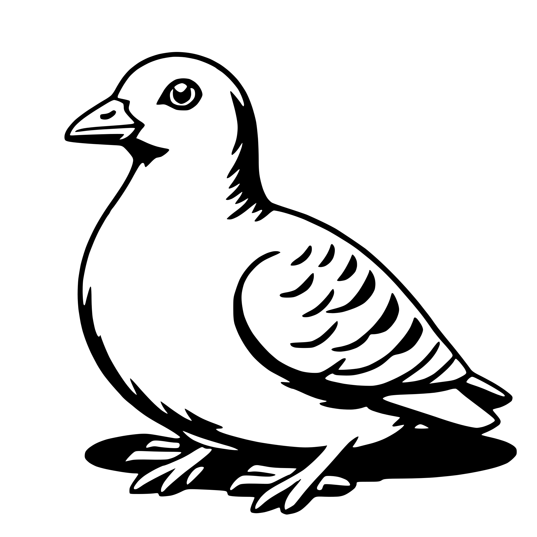 AI-generated SVG of 'easter dove'