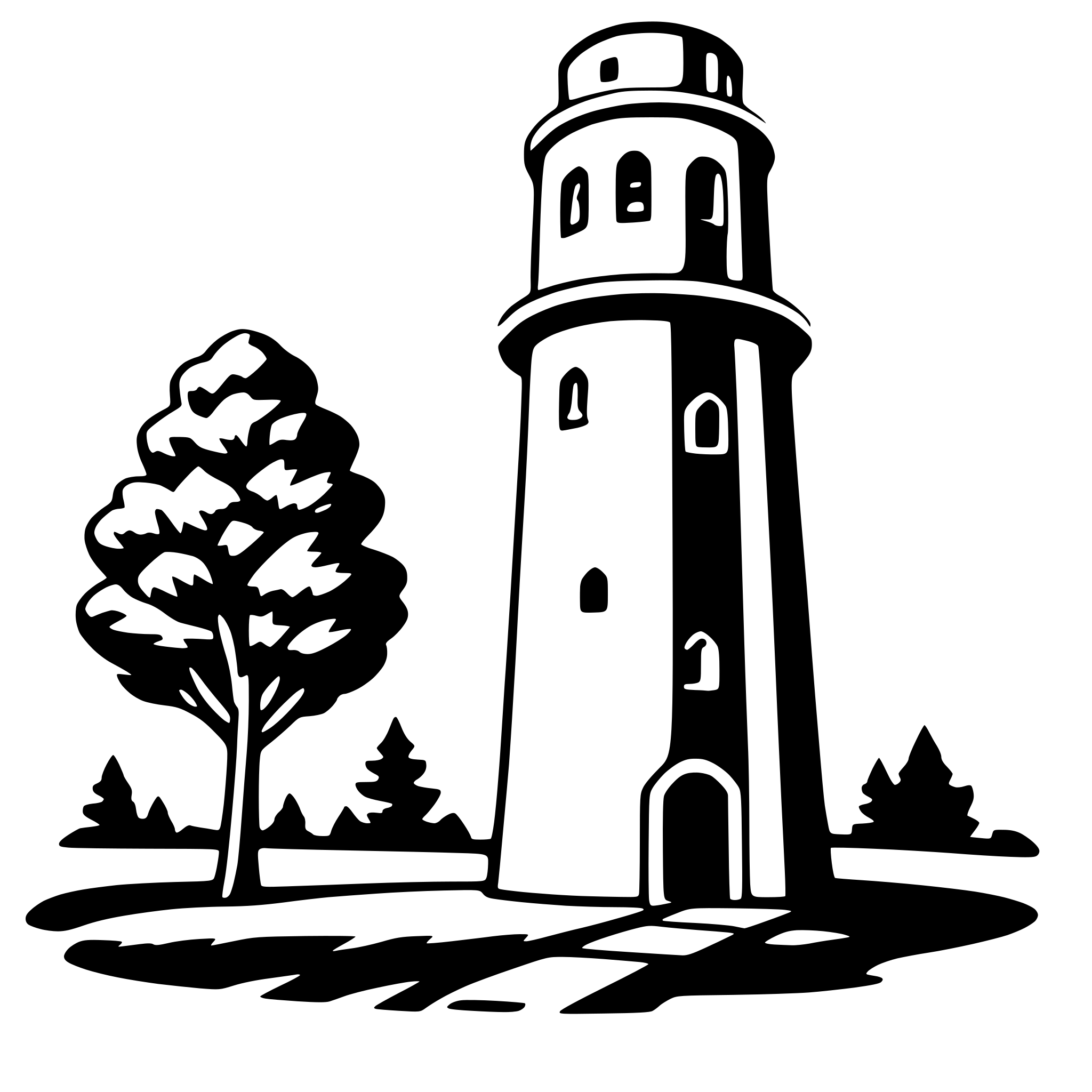 AI-generated SVG of 'tower'