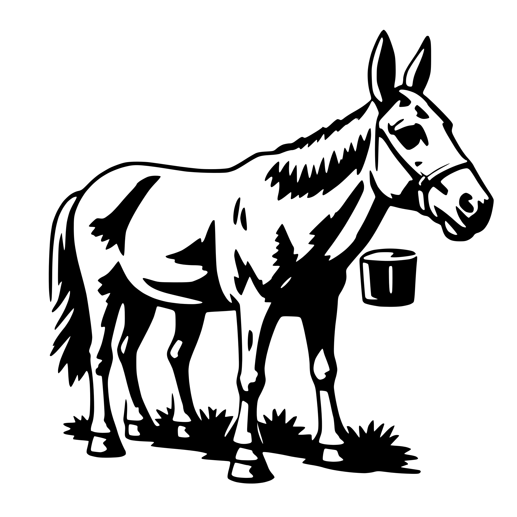 AI-generated SVG of 'mule'