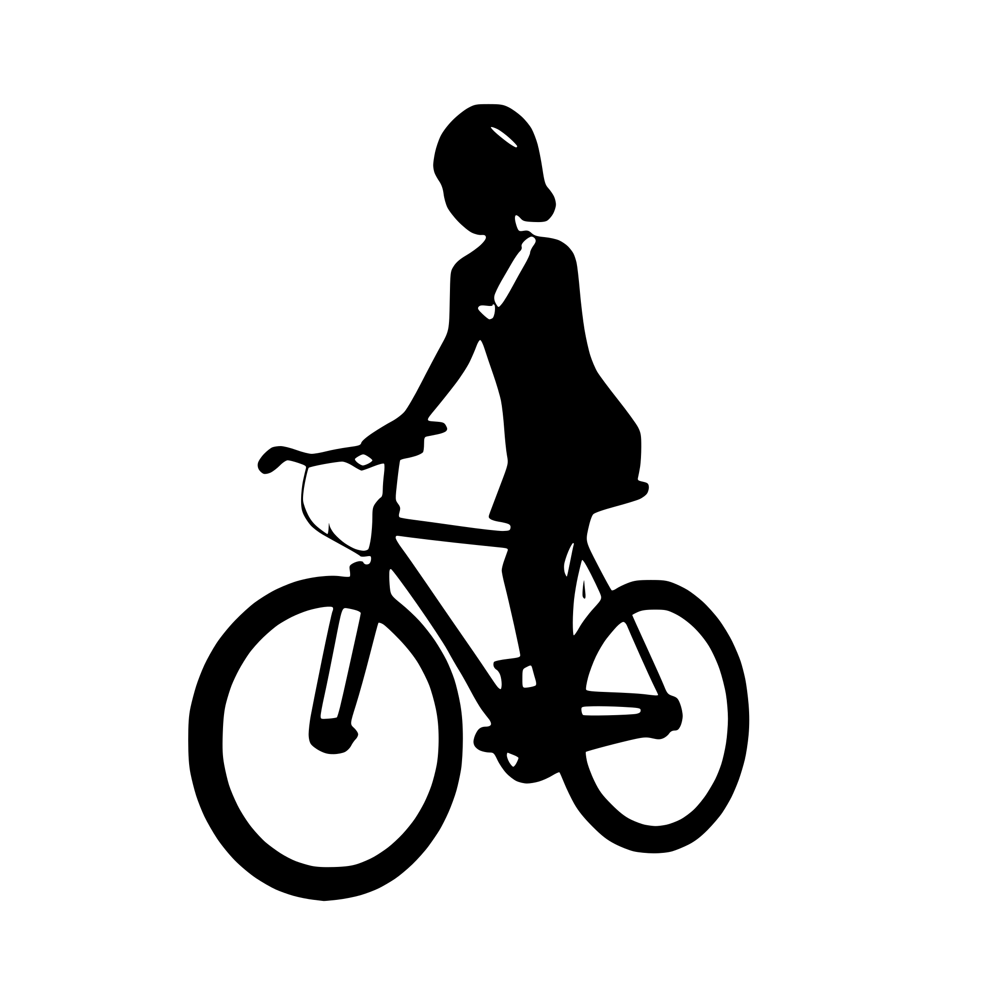 AI-generated SVG of 'a cycle silhouette vector with a white background'