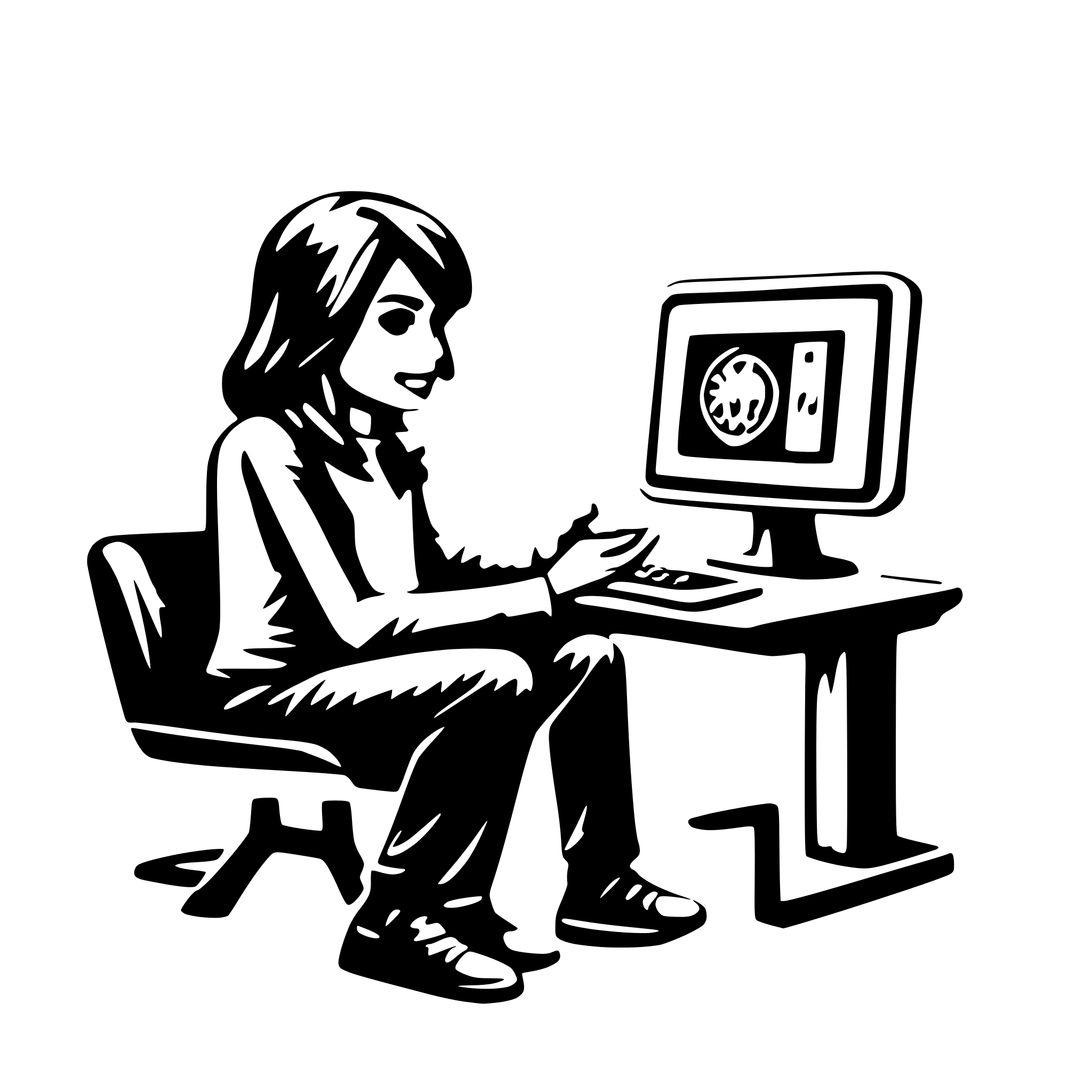 AI-generated SVG of 'digital user experiance'