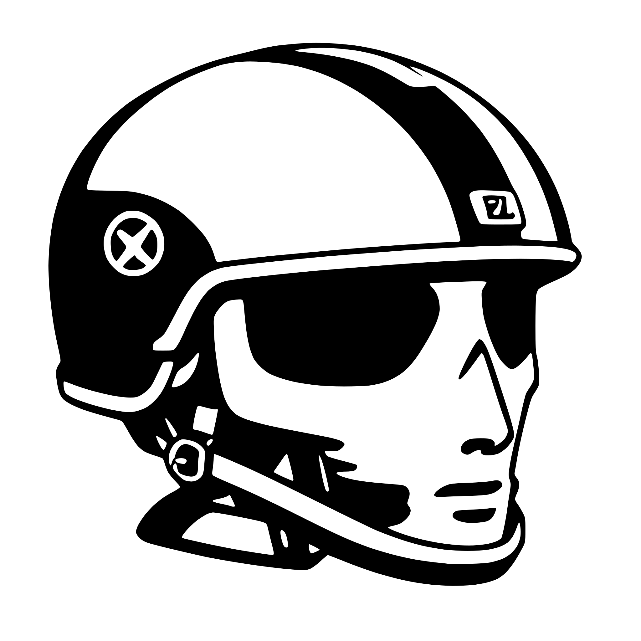 AI-generated SVG of a bicycle helmet