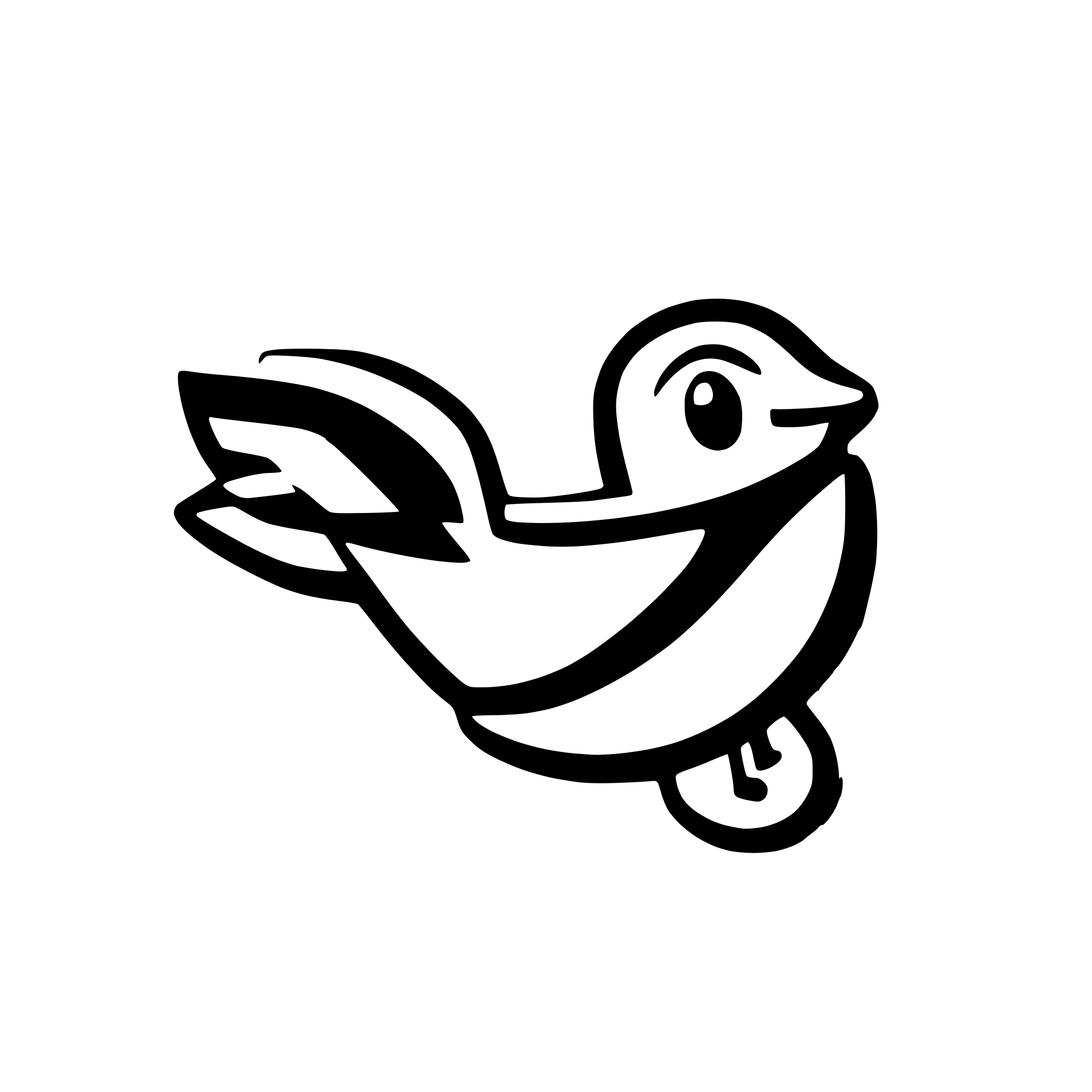 AI-generated SVG of a instagram logo flying bird