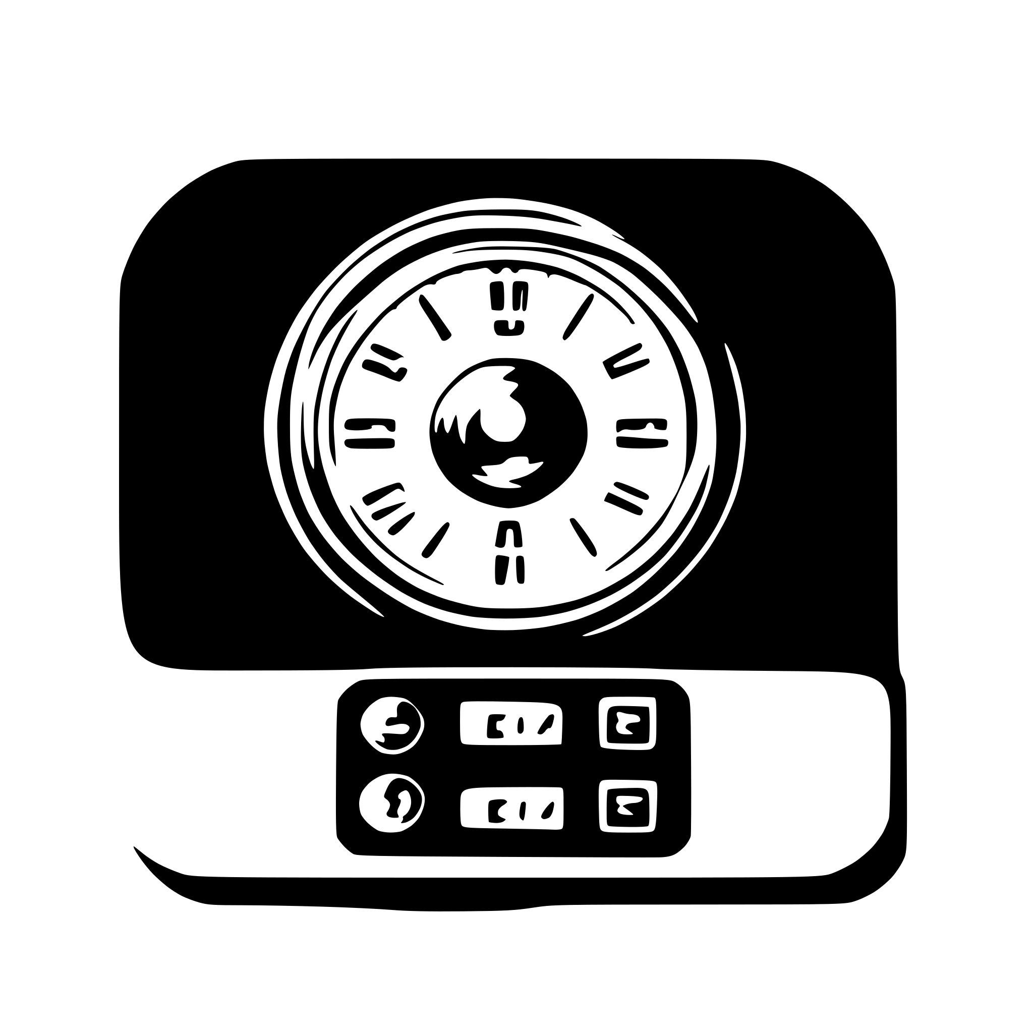 AI-generated SVG of 'dial menu of doorstation'