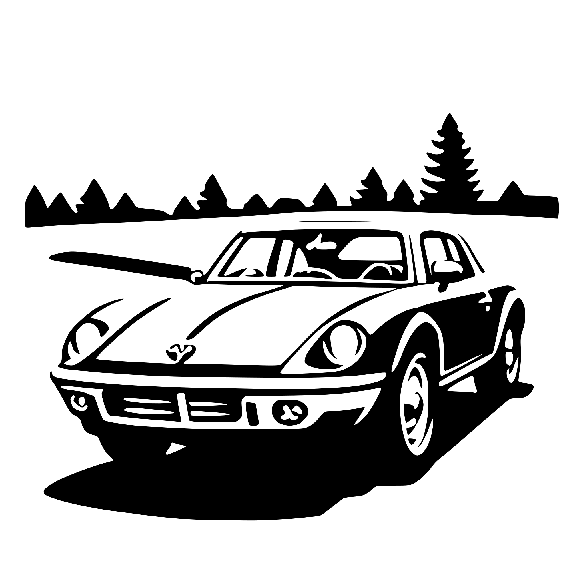 AI-generated SVG of a coupe
