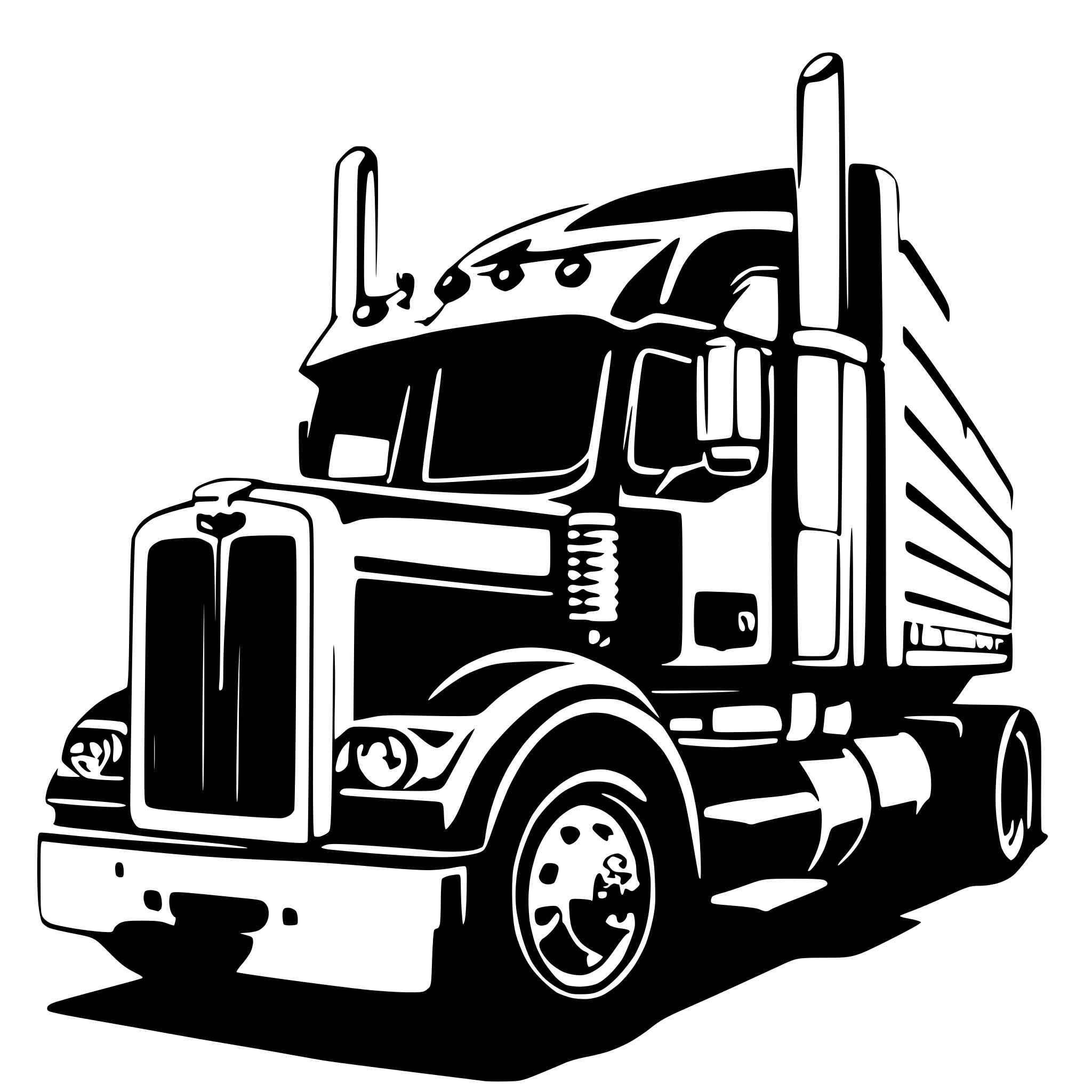 AI-generated SVG of 'Peterbilt 379 sleek design'