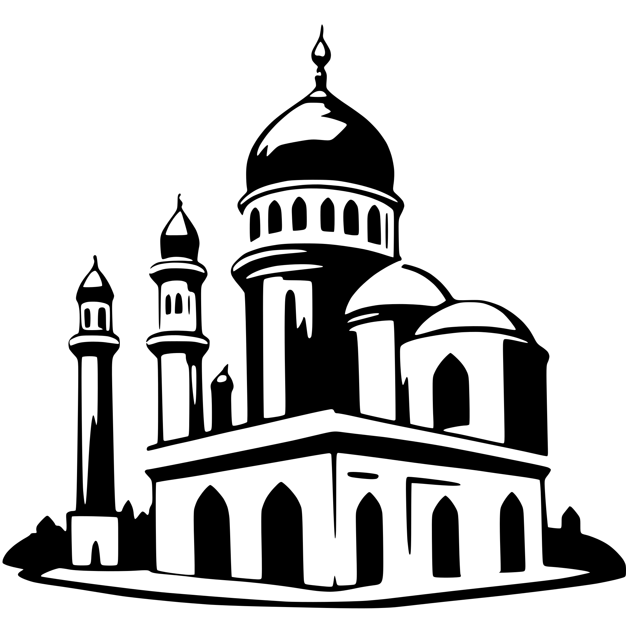 AI-generated SVG of 'mosque'