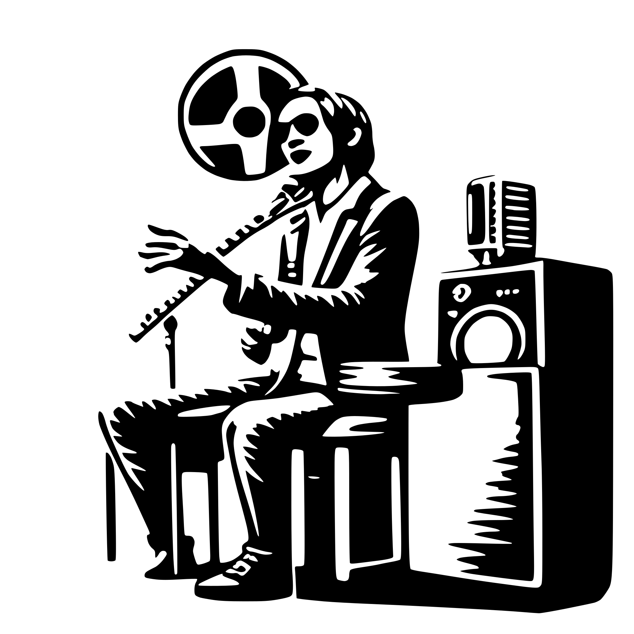 AI-generated SVG of a HIGHLIFE MUSIC