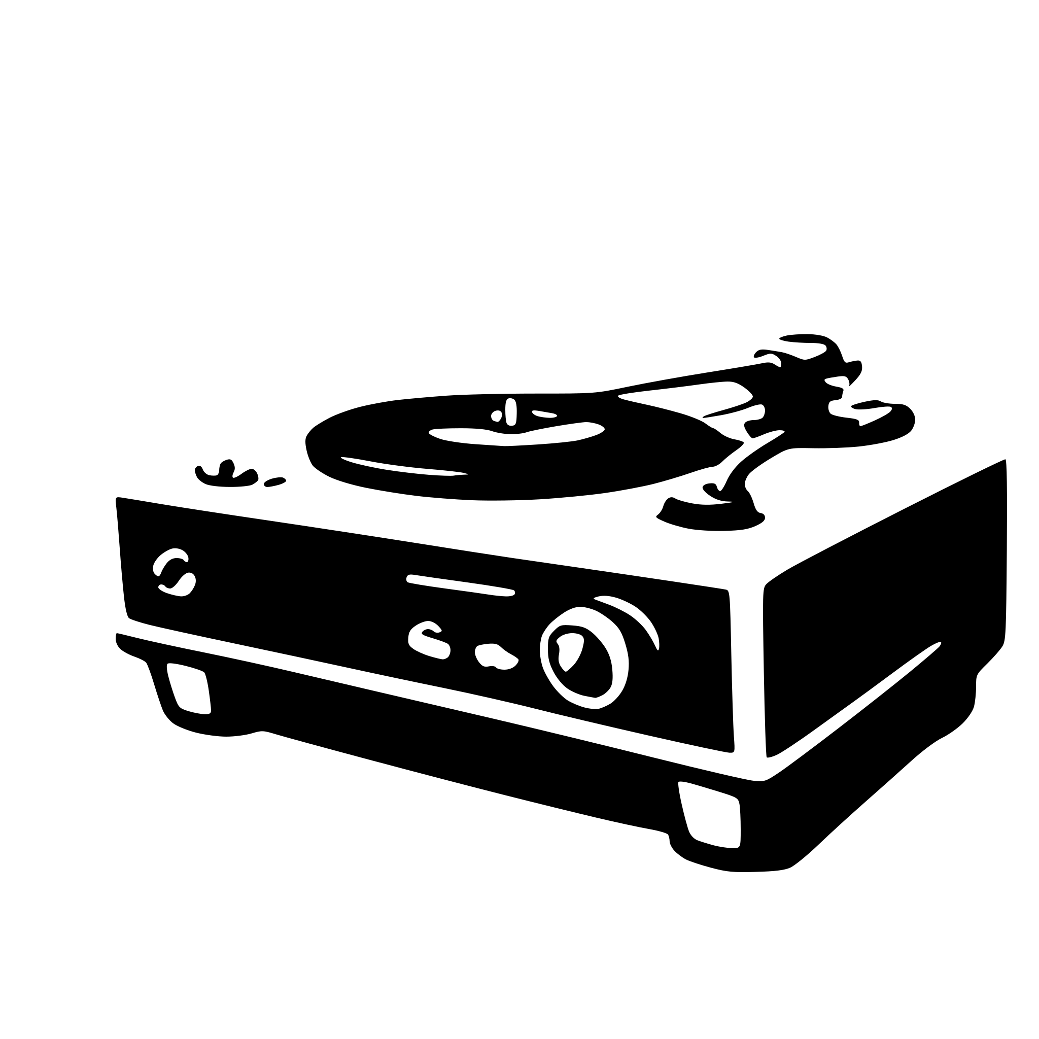 AI-generated SVG of 'record player'