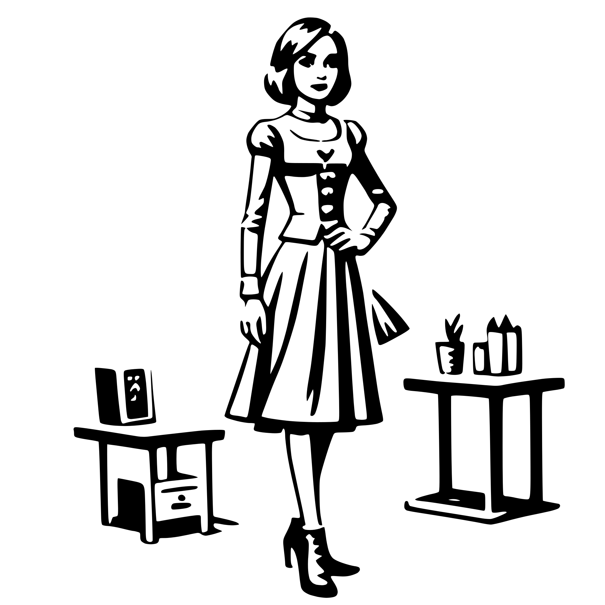 AI-generated SVG of 'fashion designer'