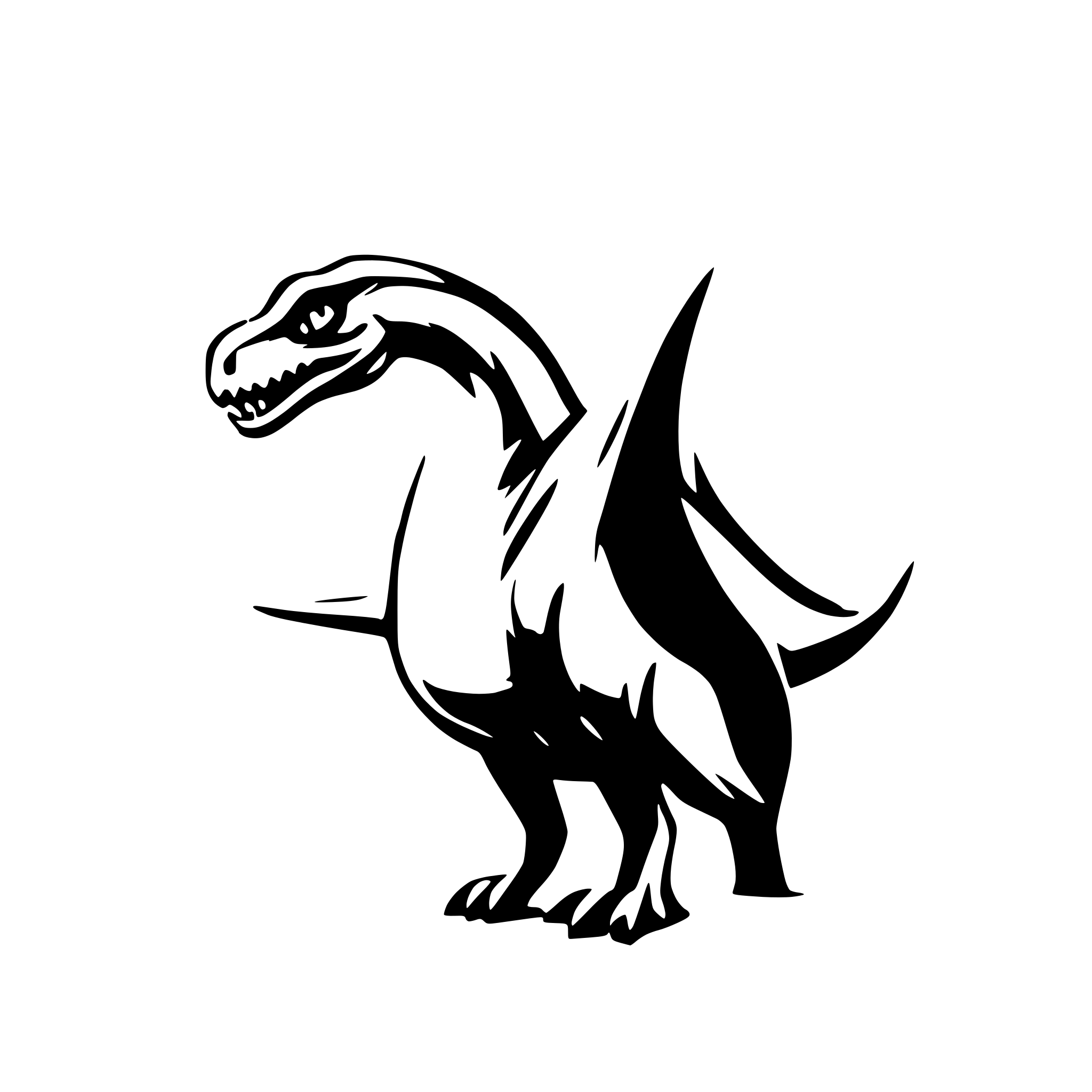 AI-generated SVG of 'Air Dinosaur'