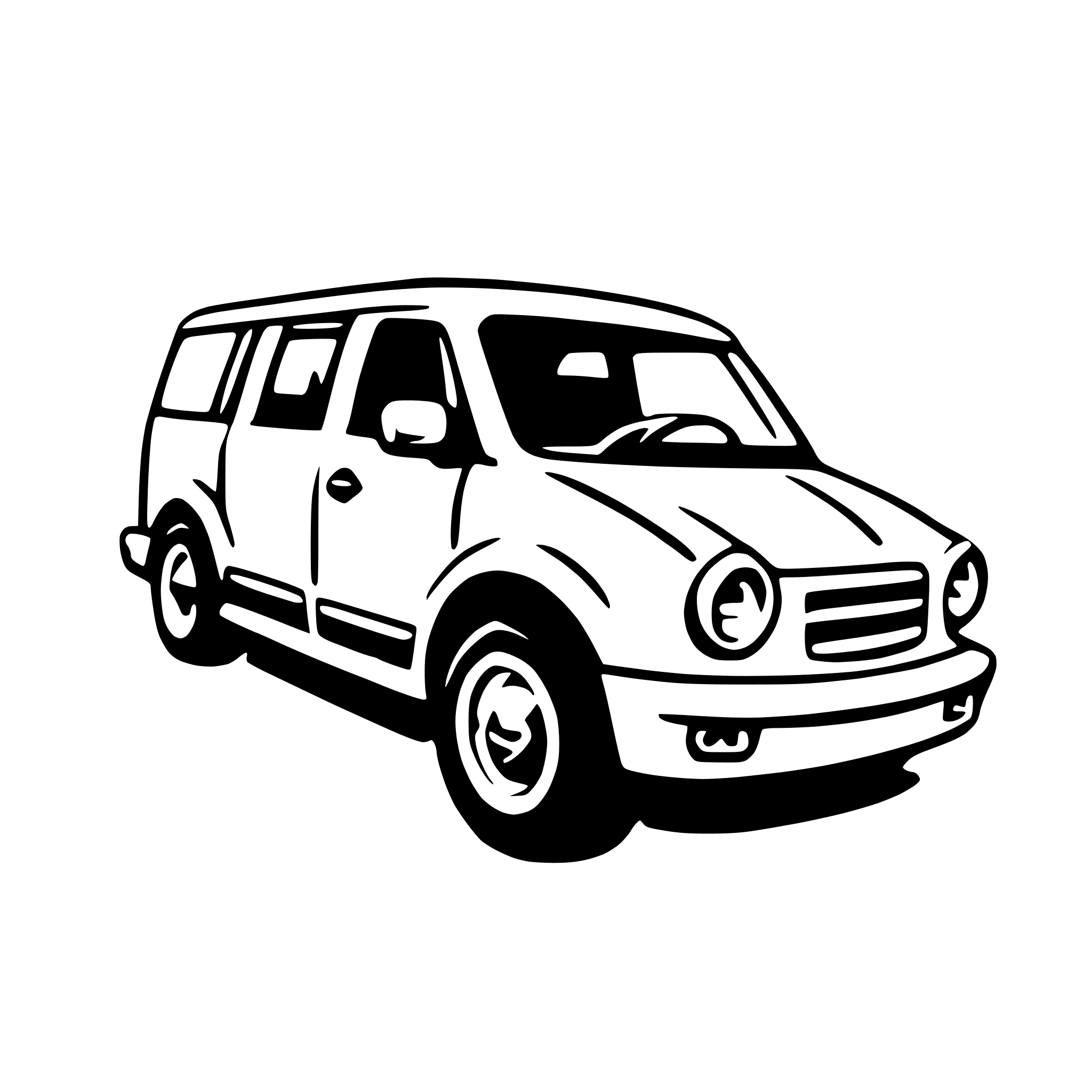 AI-generated SVG of 'minivan'