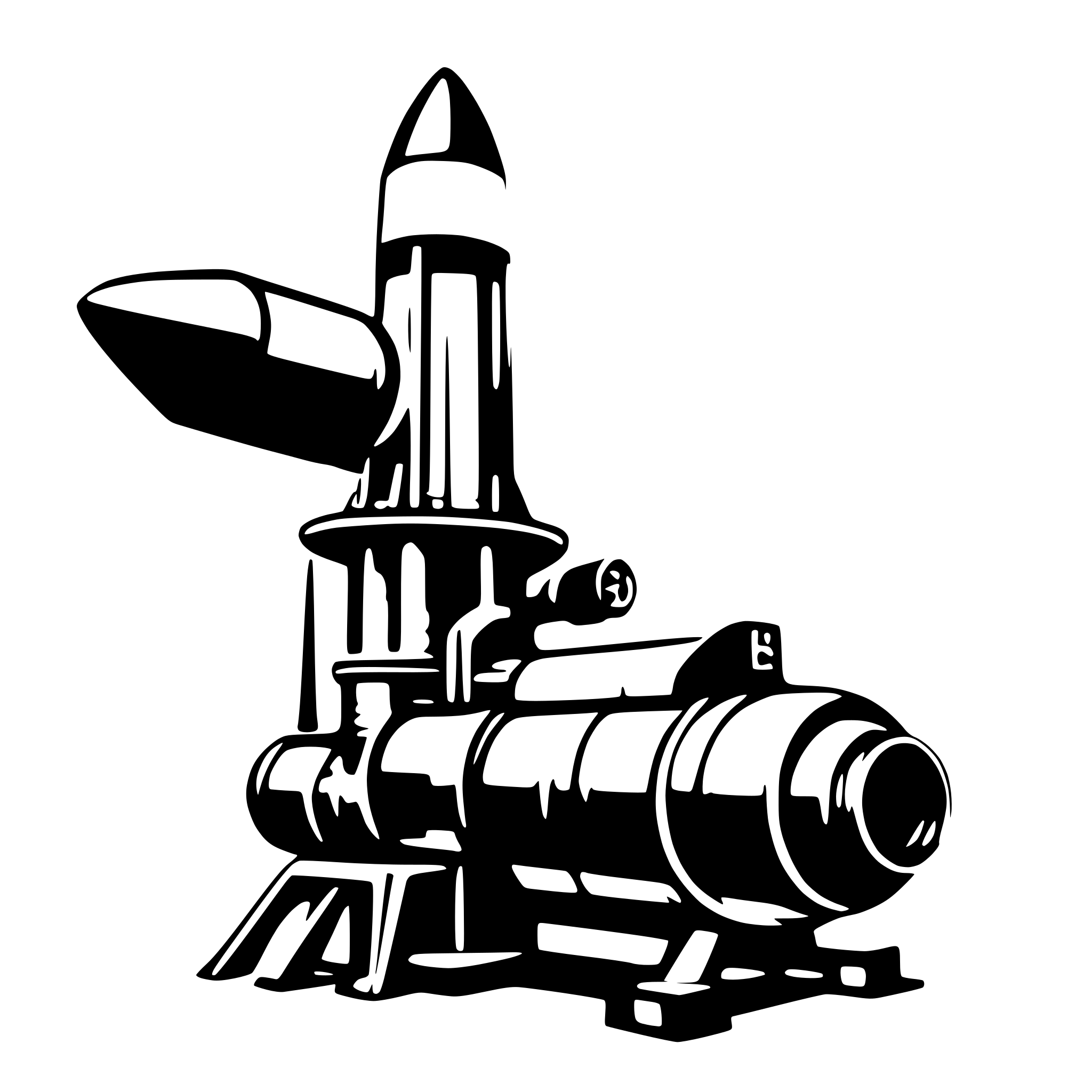 AI-generated SVG of 'rocket engine'