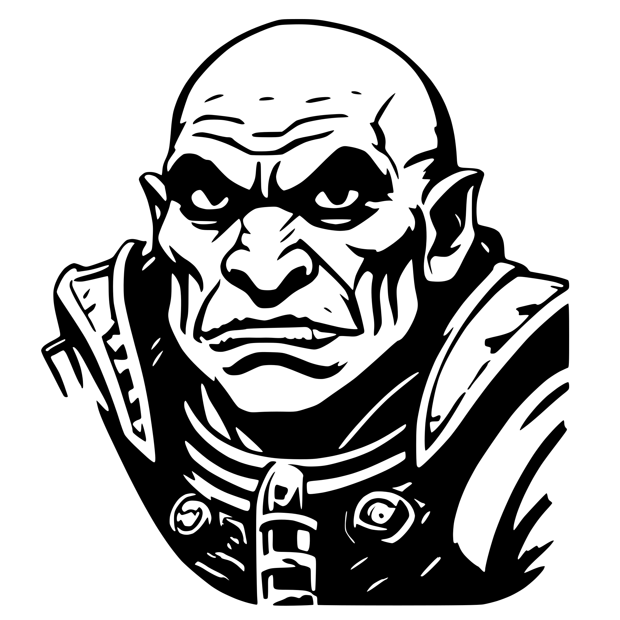 AI-generated SVG of 'orc dungeons and dragons'