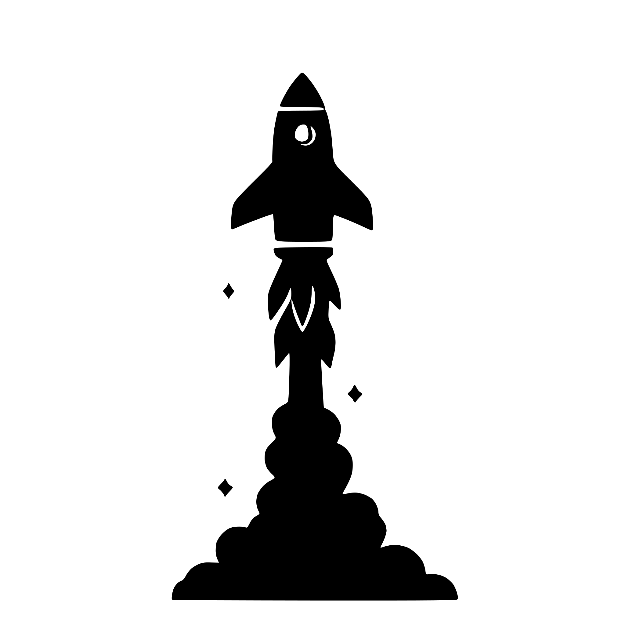 AI-generated SVG of 'rocket blasting through clouds'