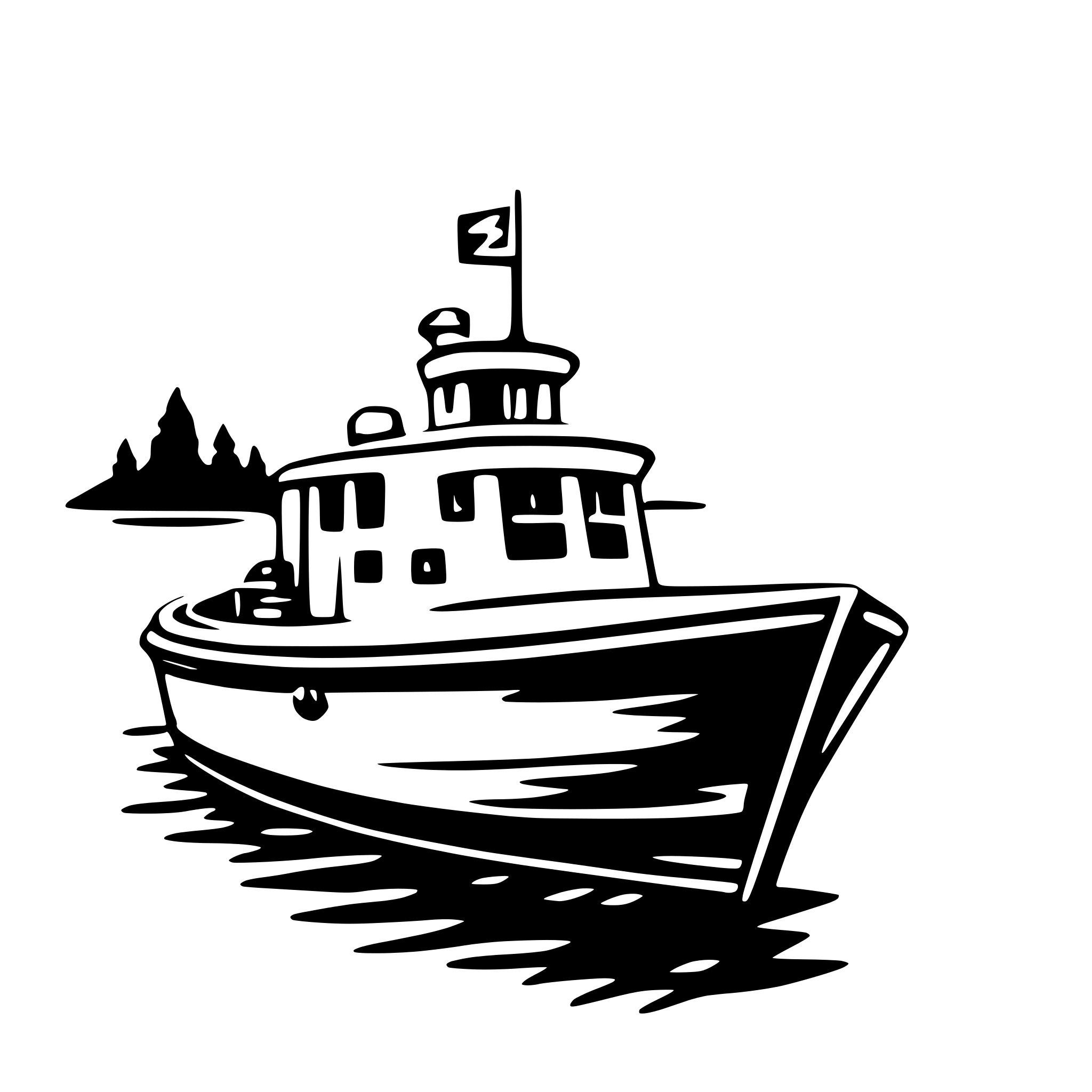 AI-generated SVG of a boat