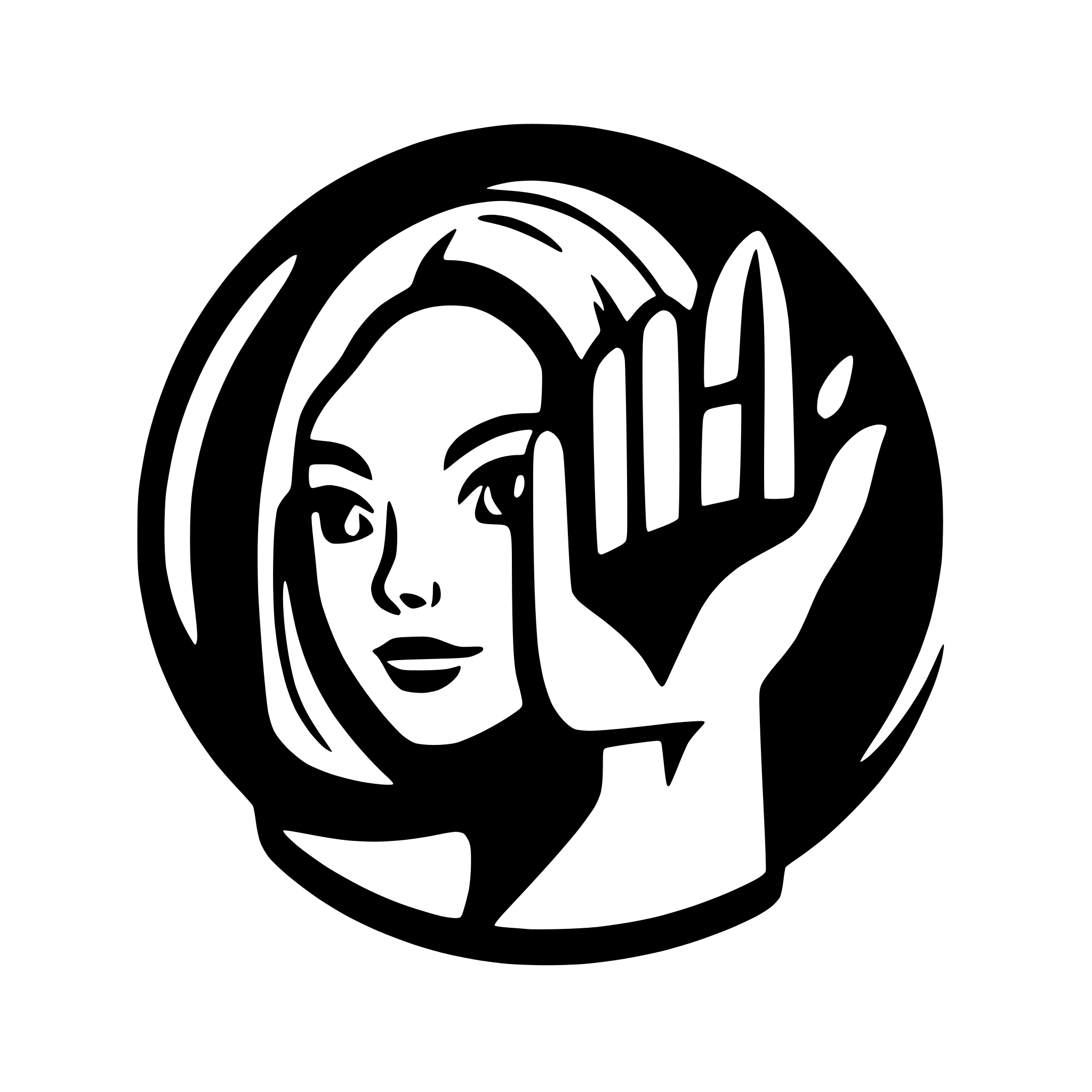 AI-generated SVG of a finger touching face
