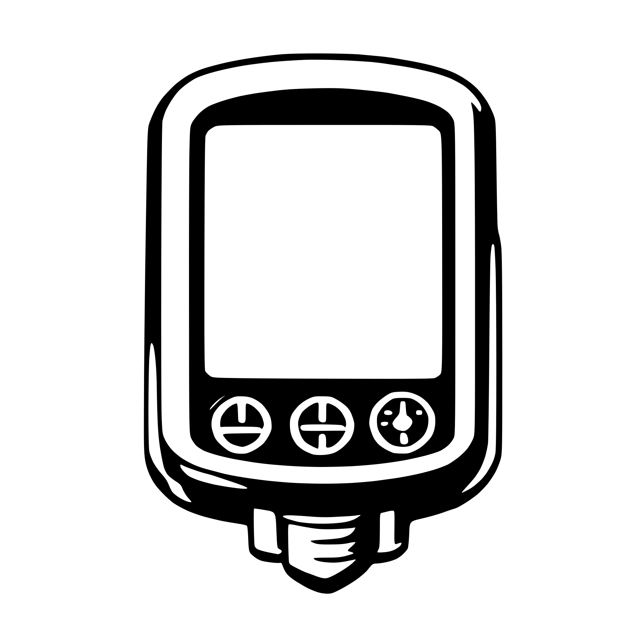 AI-generated SVG of a gps device