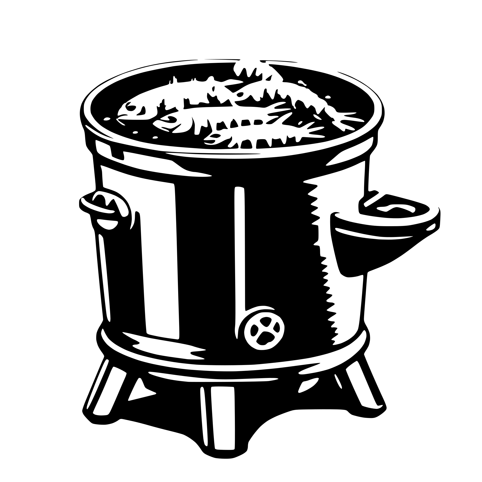 AI-generated SVG of a seafood boil pot simple