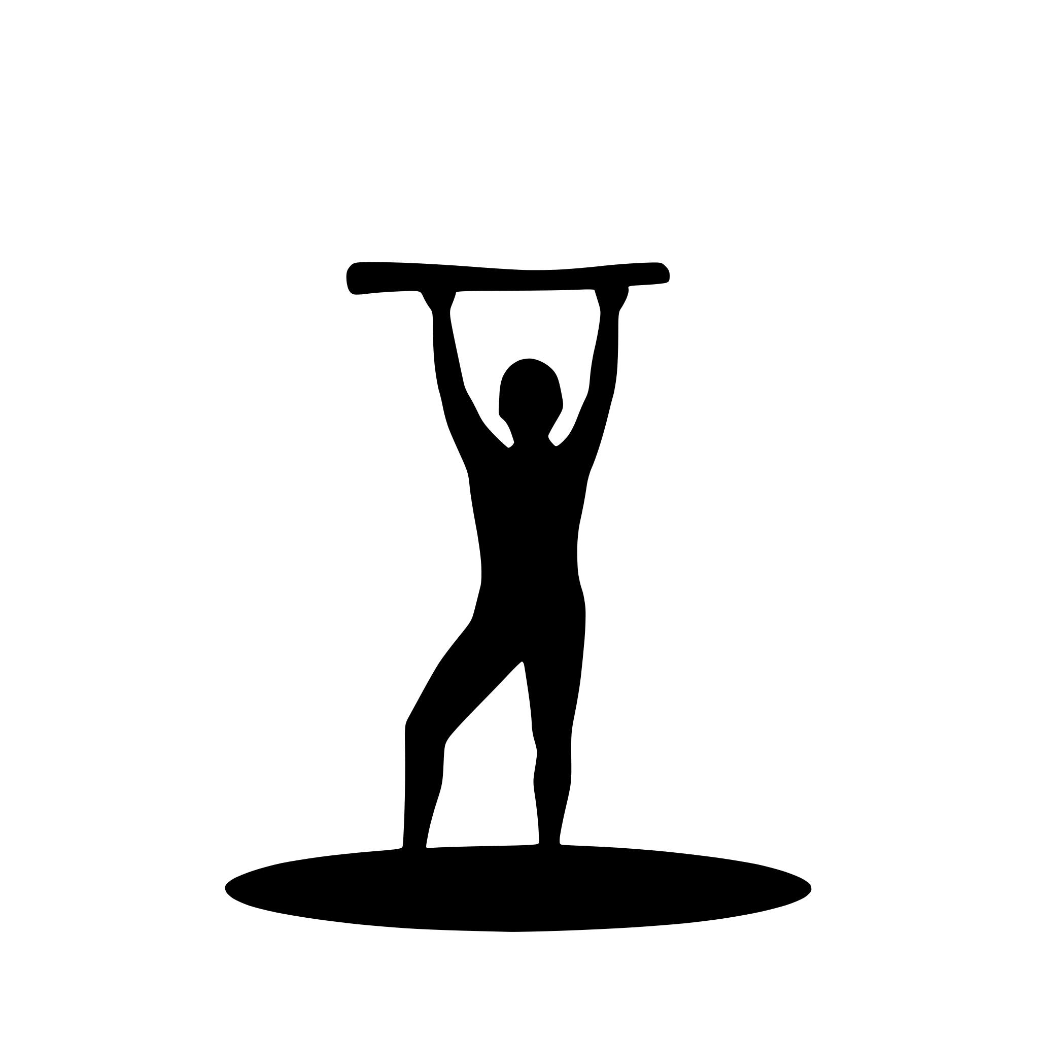 AI-generated SVG of a yoga man