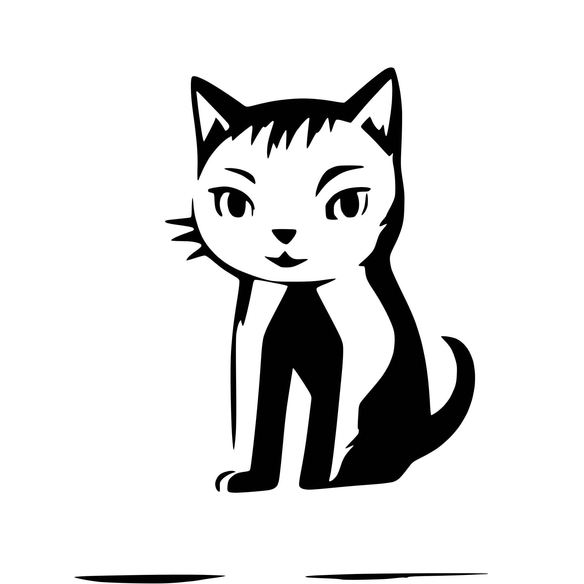 AI-generated SVG of 'cat'