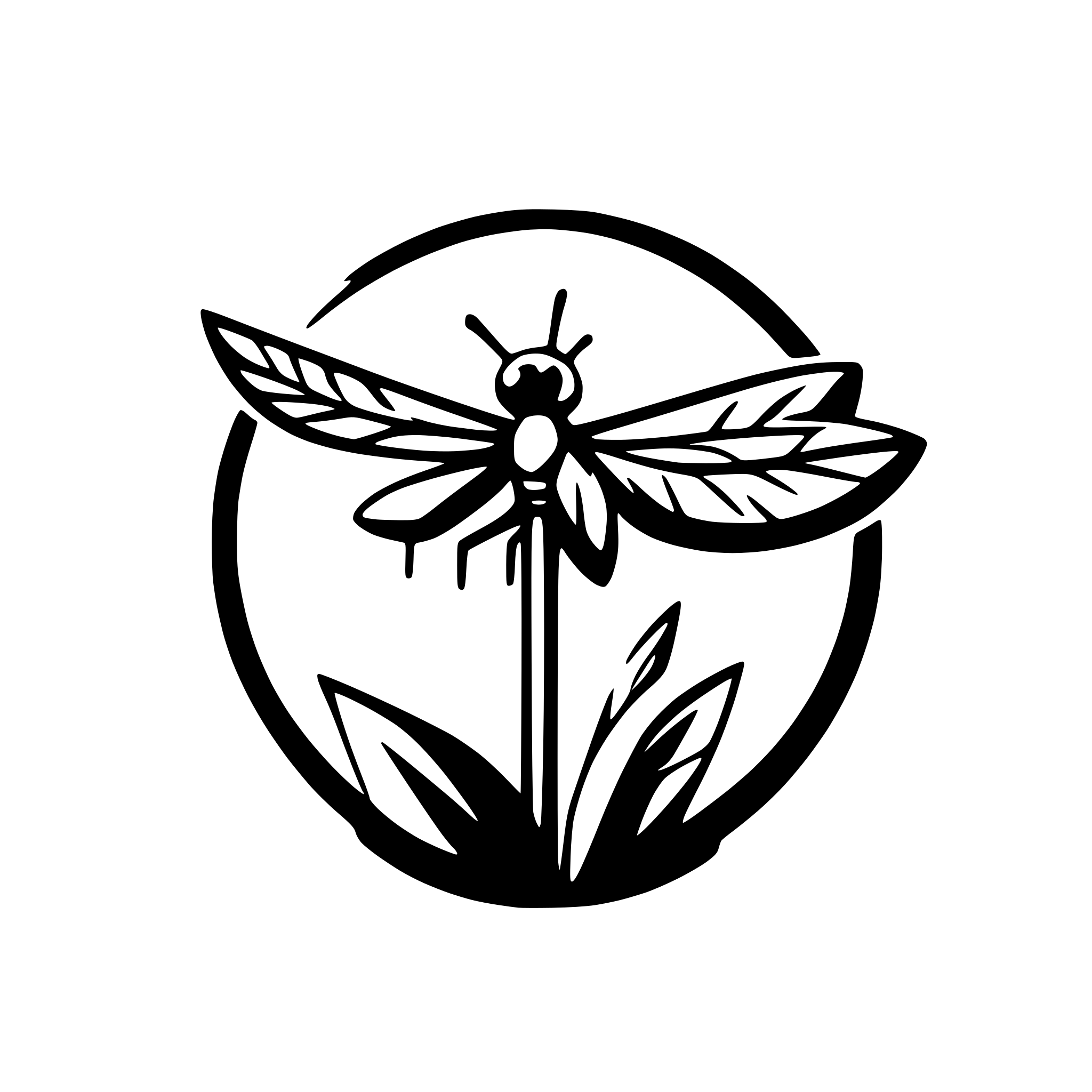 AI-generated SVG of 'mayfly'