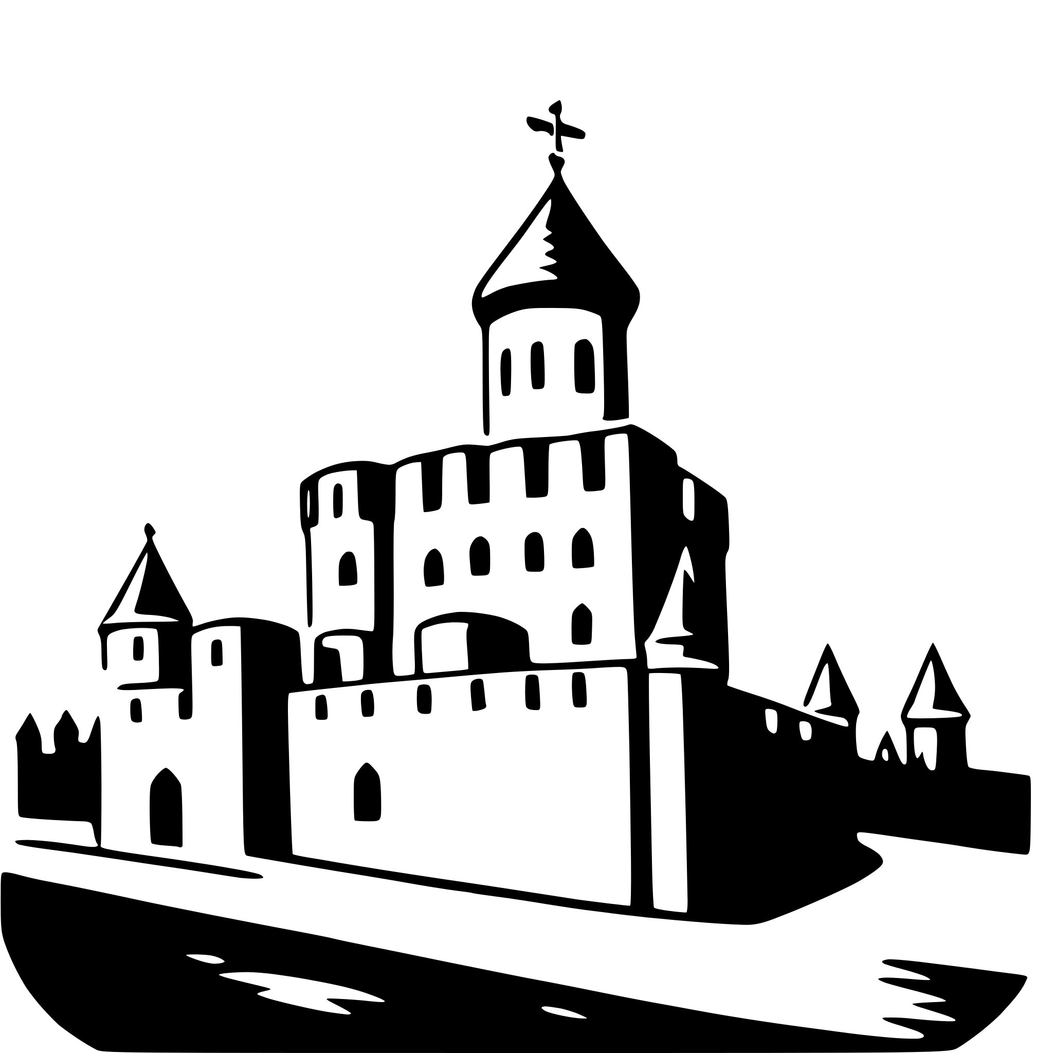AI-generated SVG of a kremlin