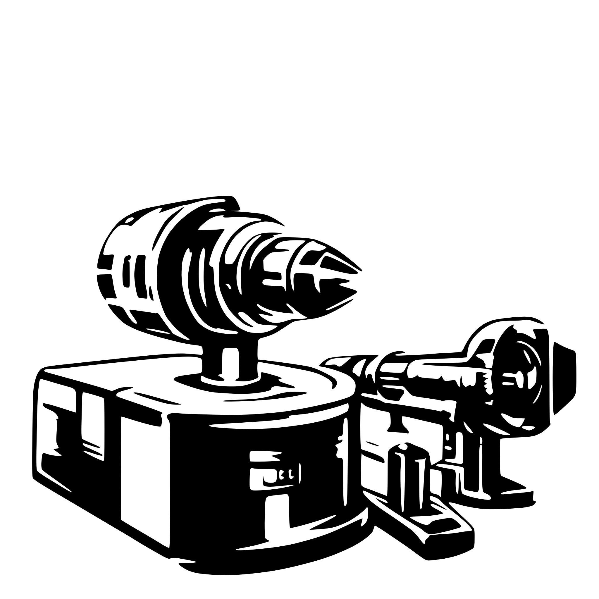 AI-generated SVG of a make me a laser with laser beam irradiated from it, in color