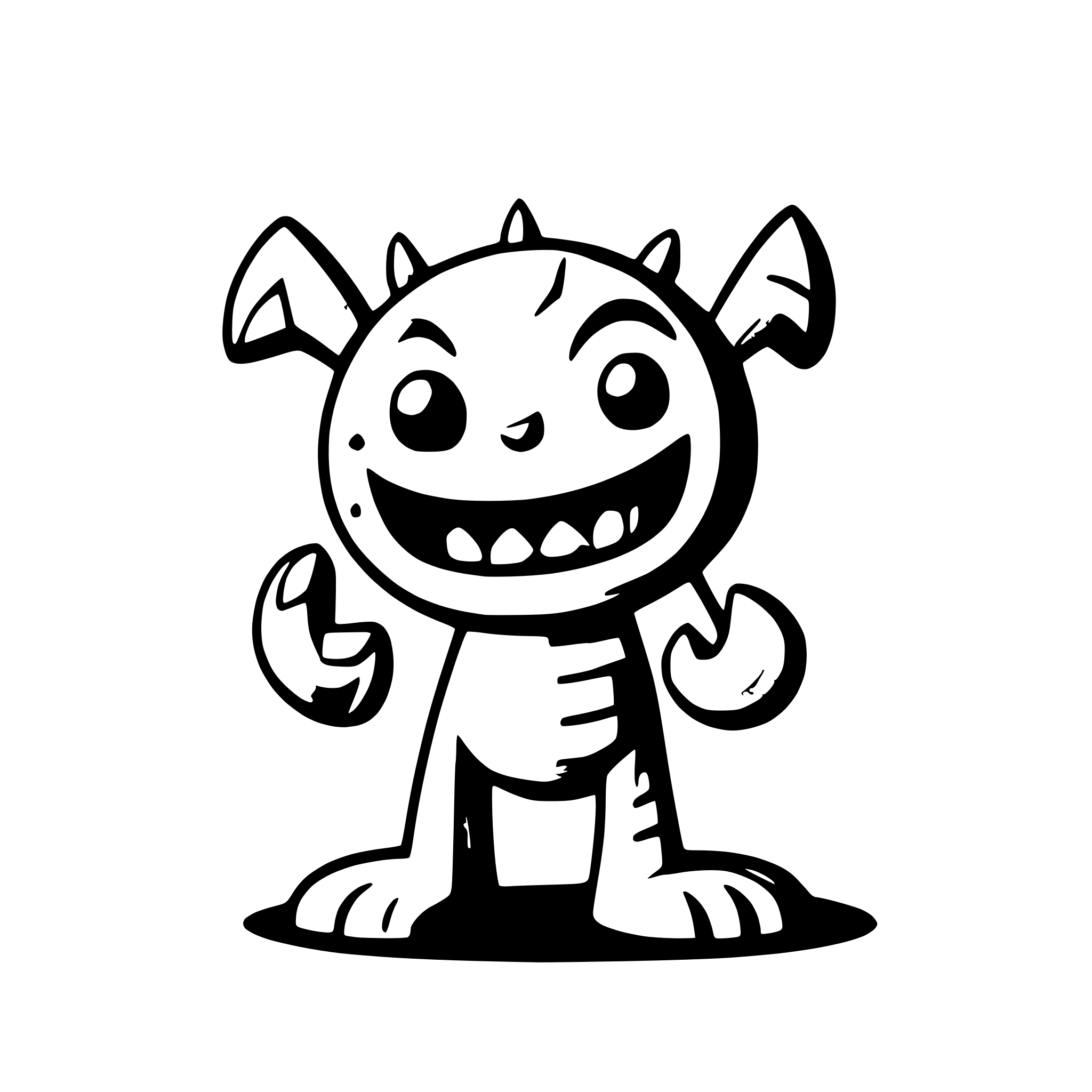 AI-generated SVG of a monster with long tongue licking its feet. its a logo for an application AI-generated SVG of a monster with long tongue licking its feet. its a logo for an application