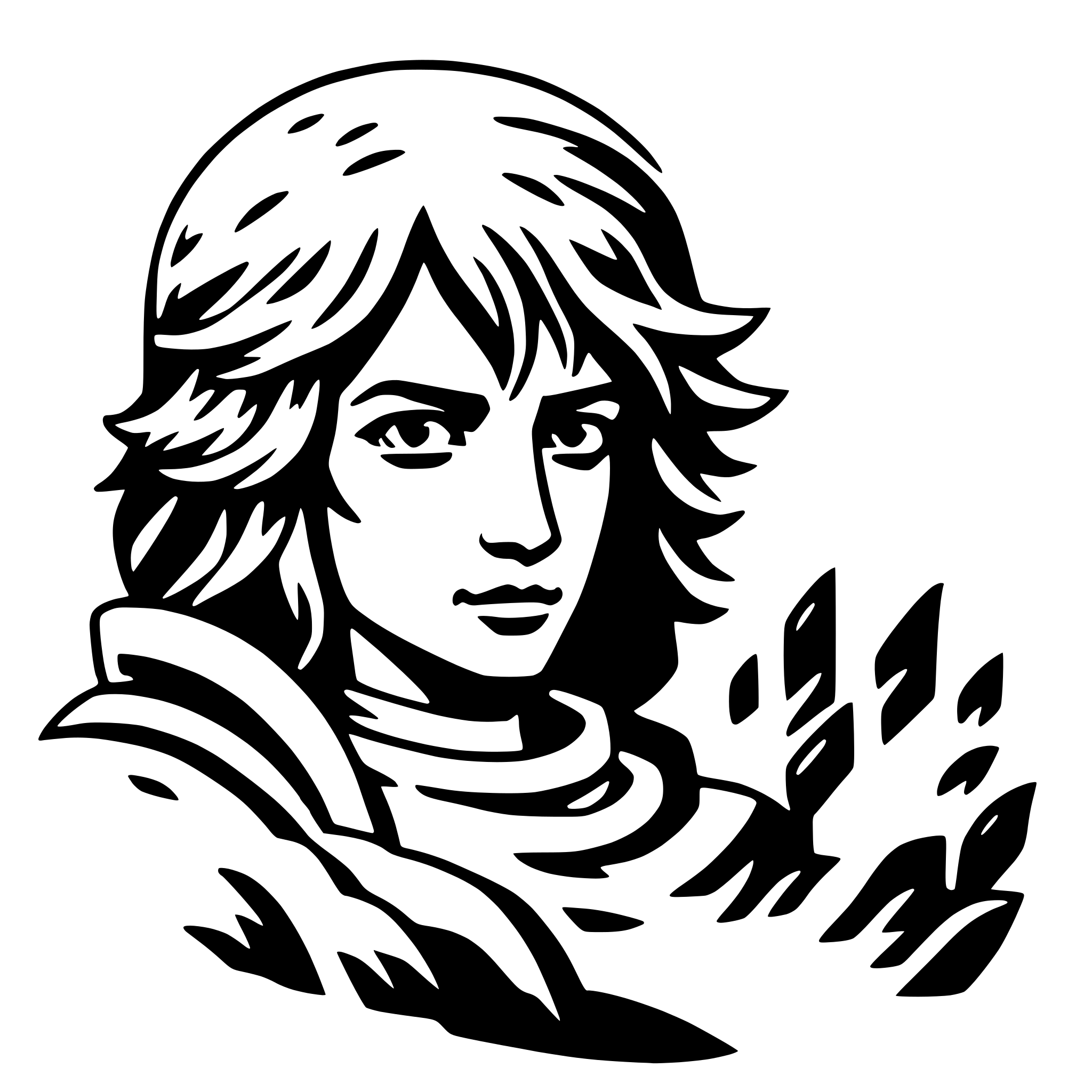AI-generated SVG of 'susanoo'