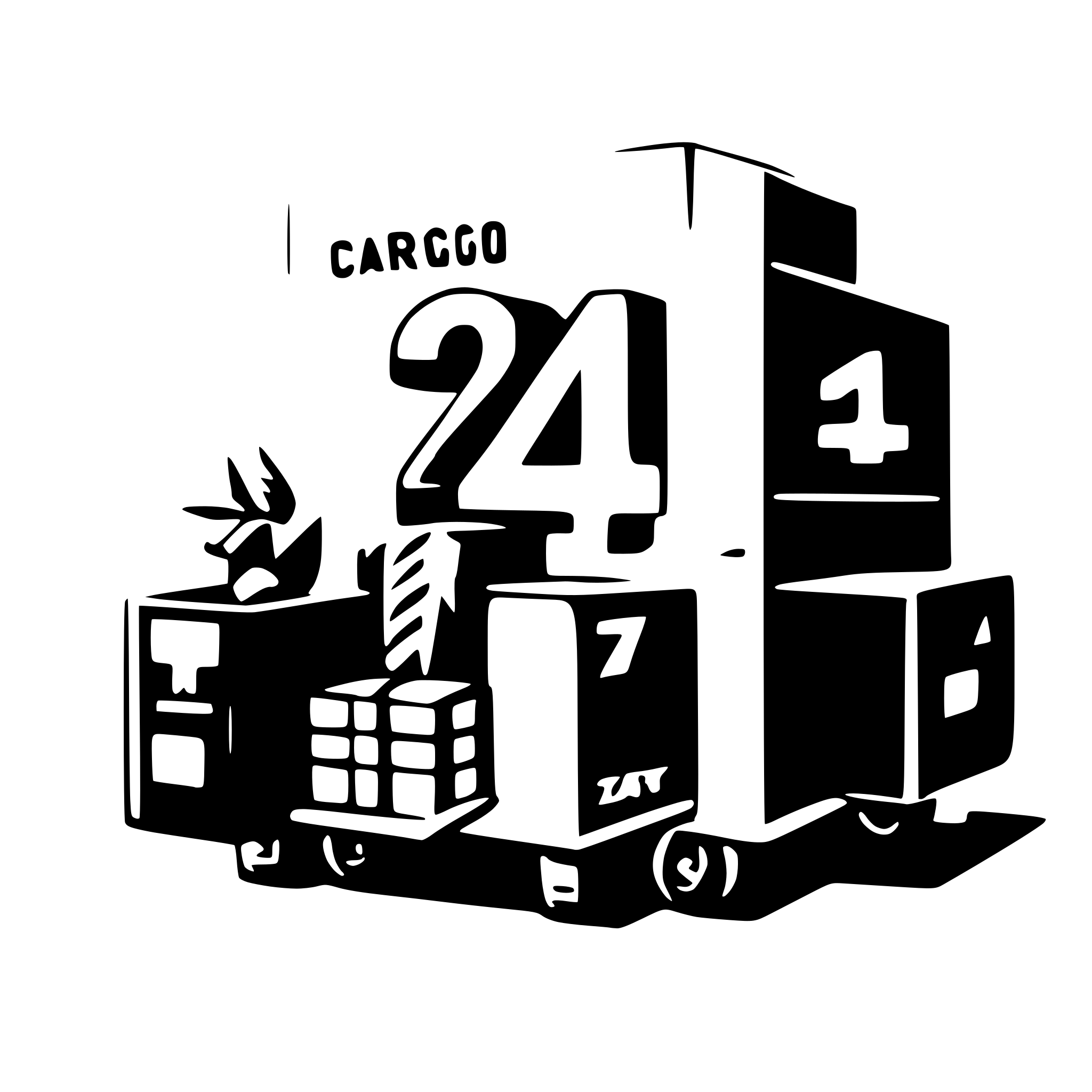 AI-generated SVG of a 21cargo word