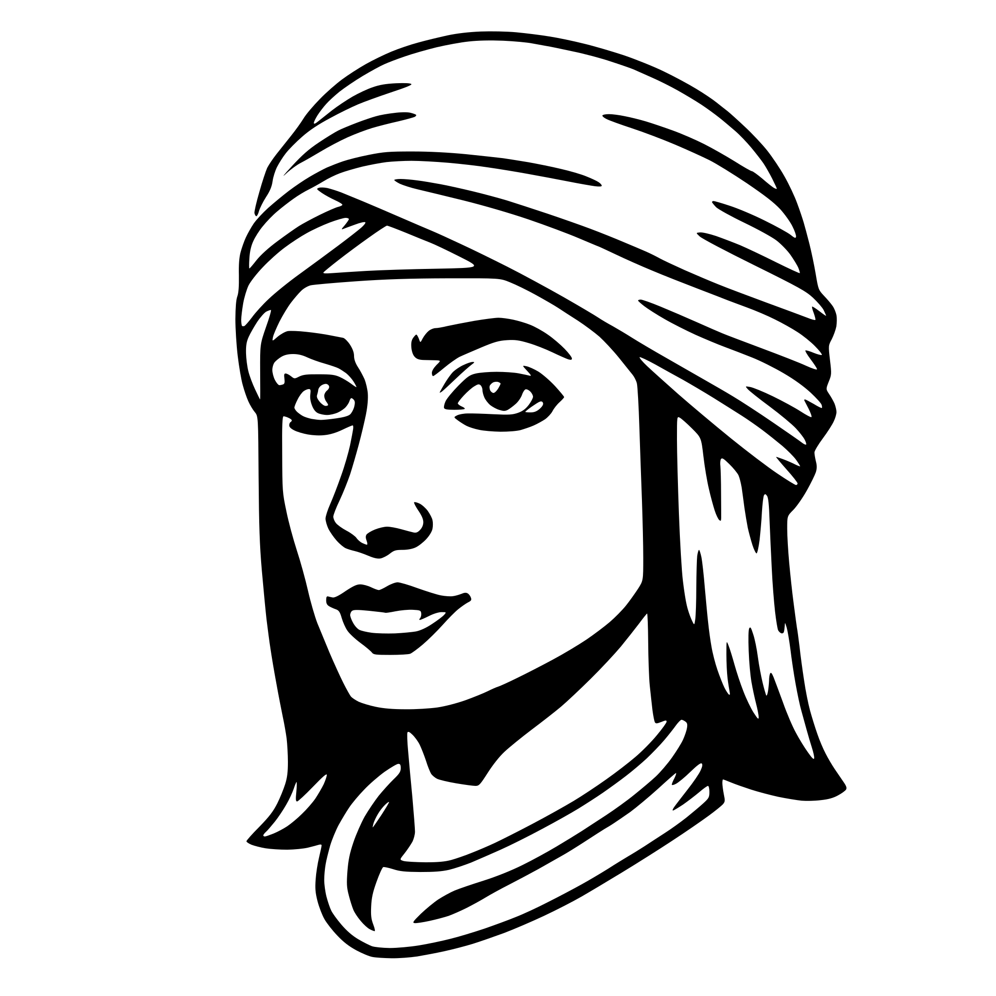 AI-generated SVG of 'turban'