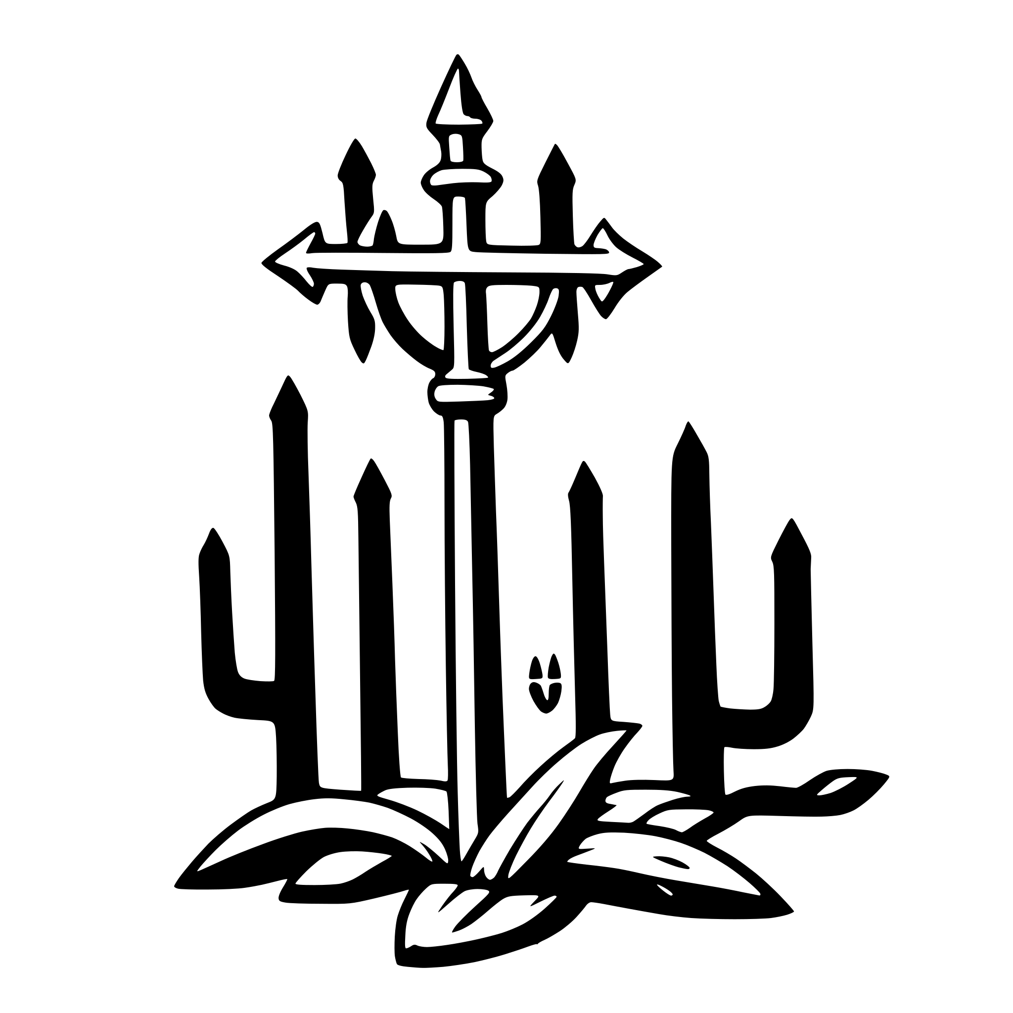 AI-generated SVG of a legba